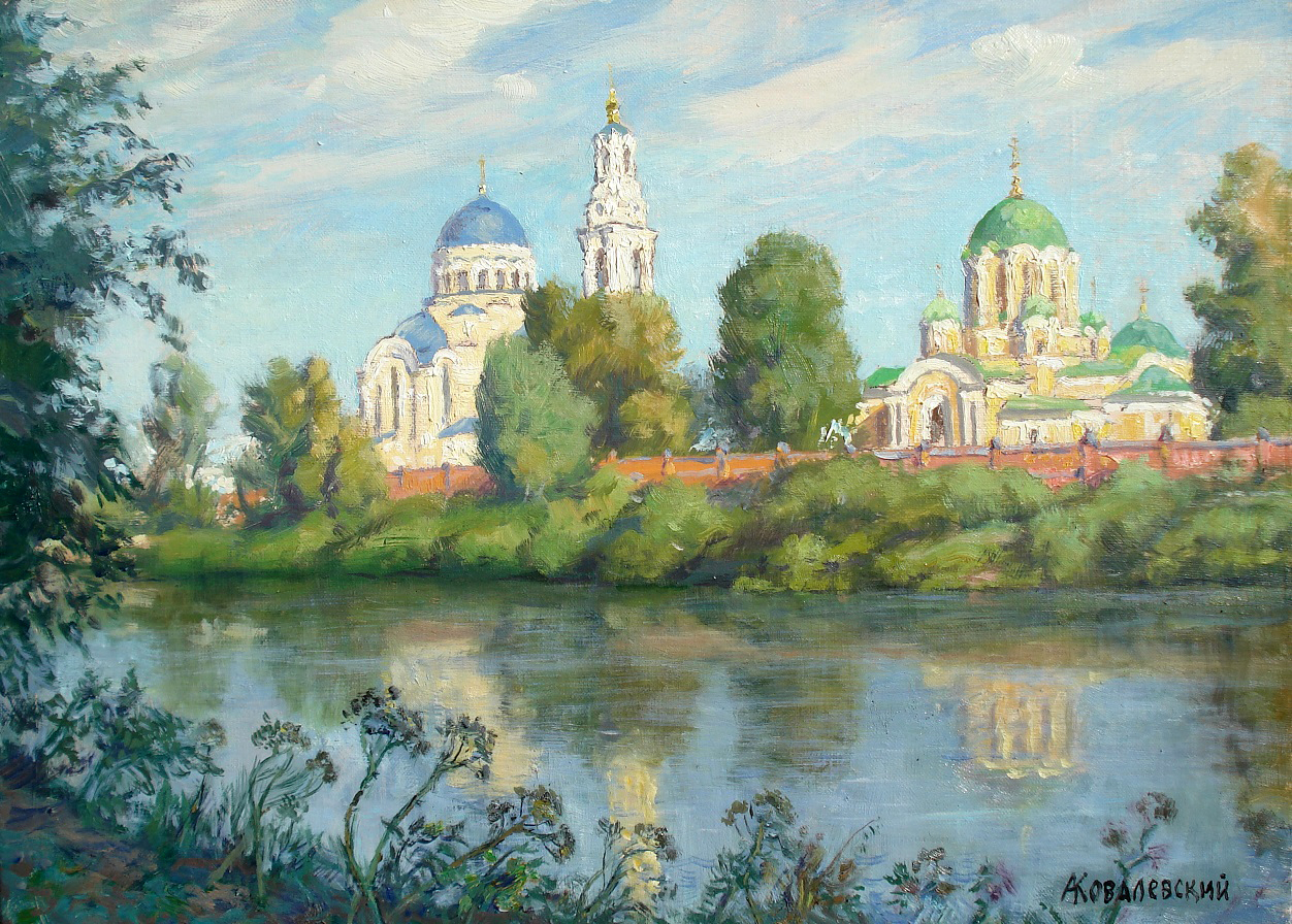 Вид на Успенскую Тихонову Пустынь. Калужская область Вид на Успенскую Тихонову Пустынь. Калужская область