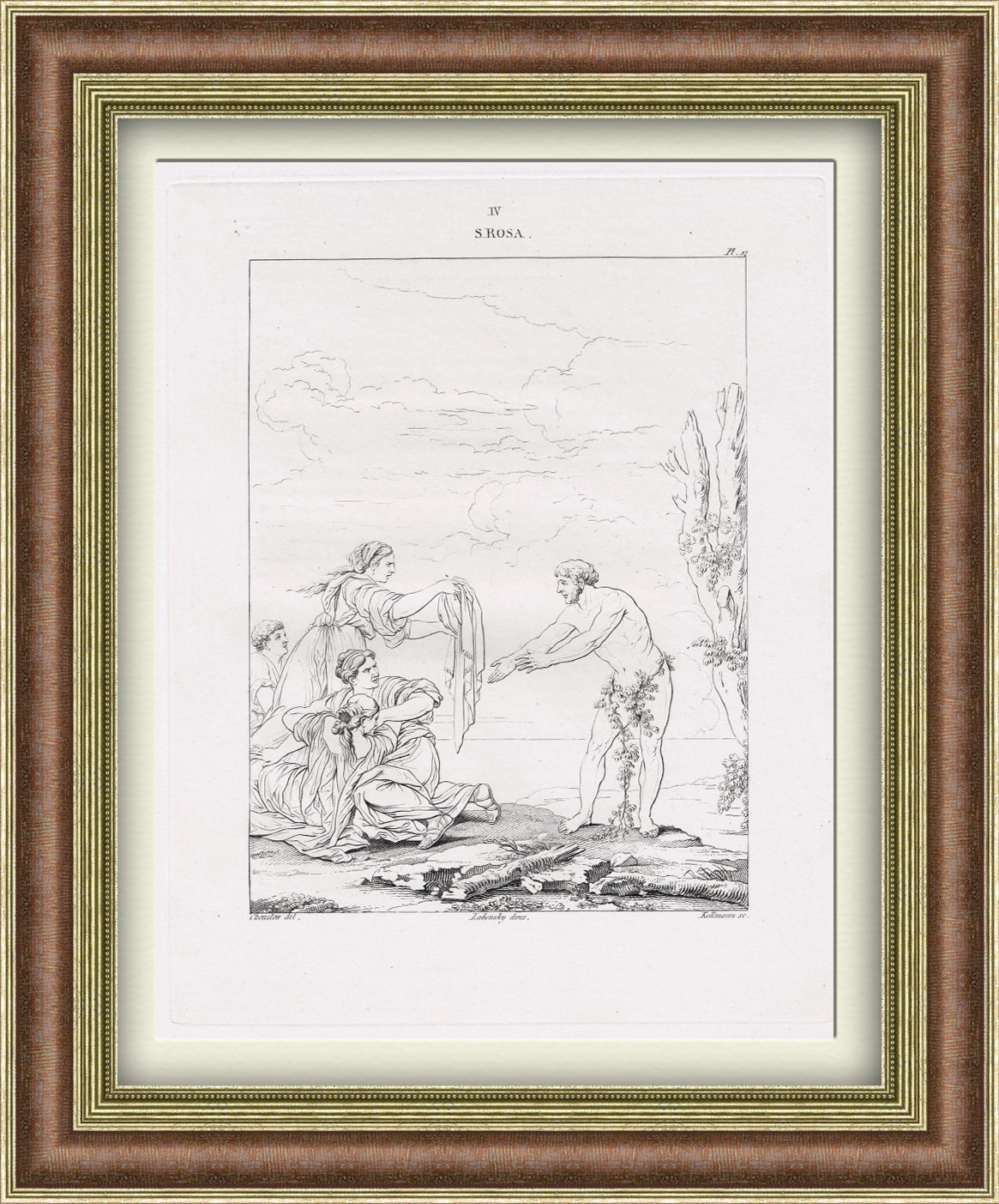 Одиссей и Навсикая. Гравюра на стали, с картины Сальватора Розы Одиссей и Навсикая. Гравюра на стали, с картины Сальватора Розы