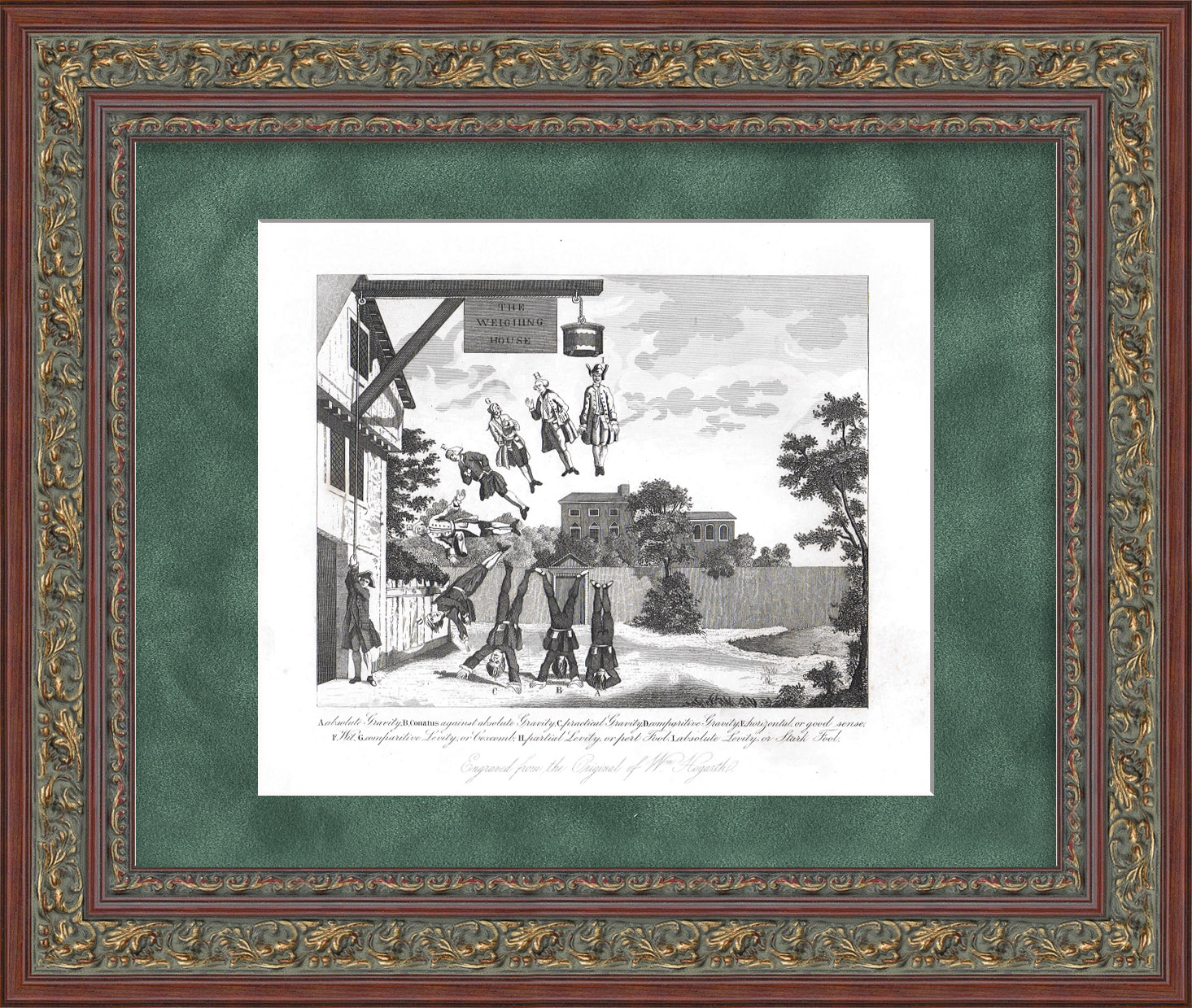 Весовая палата: аллегория глупости и благоразумия. Уникальная гравюра по У. Хогарту Весовая палата: аллегория глупости и благоразумия. Уникальная гравюра по У. Хогарту