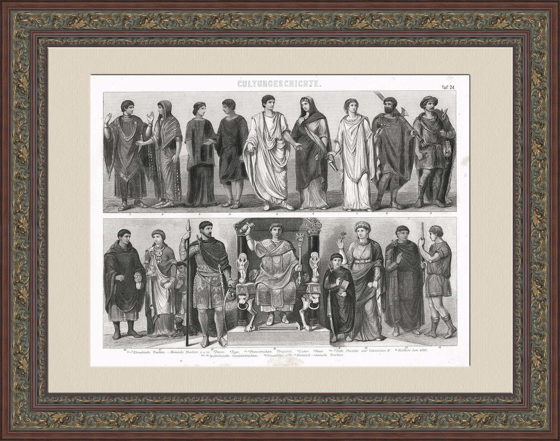 Госслужащие Древнего Рима: консулы, ликторы, полководцы и др. Старинная гравюра 19 века Госслужащие Древнего Рима: консулы, ликторы, полководцы и др. Старинная гравюра 19 века