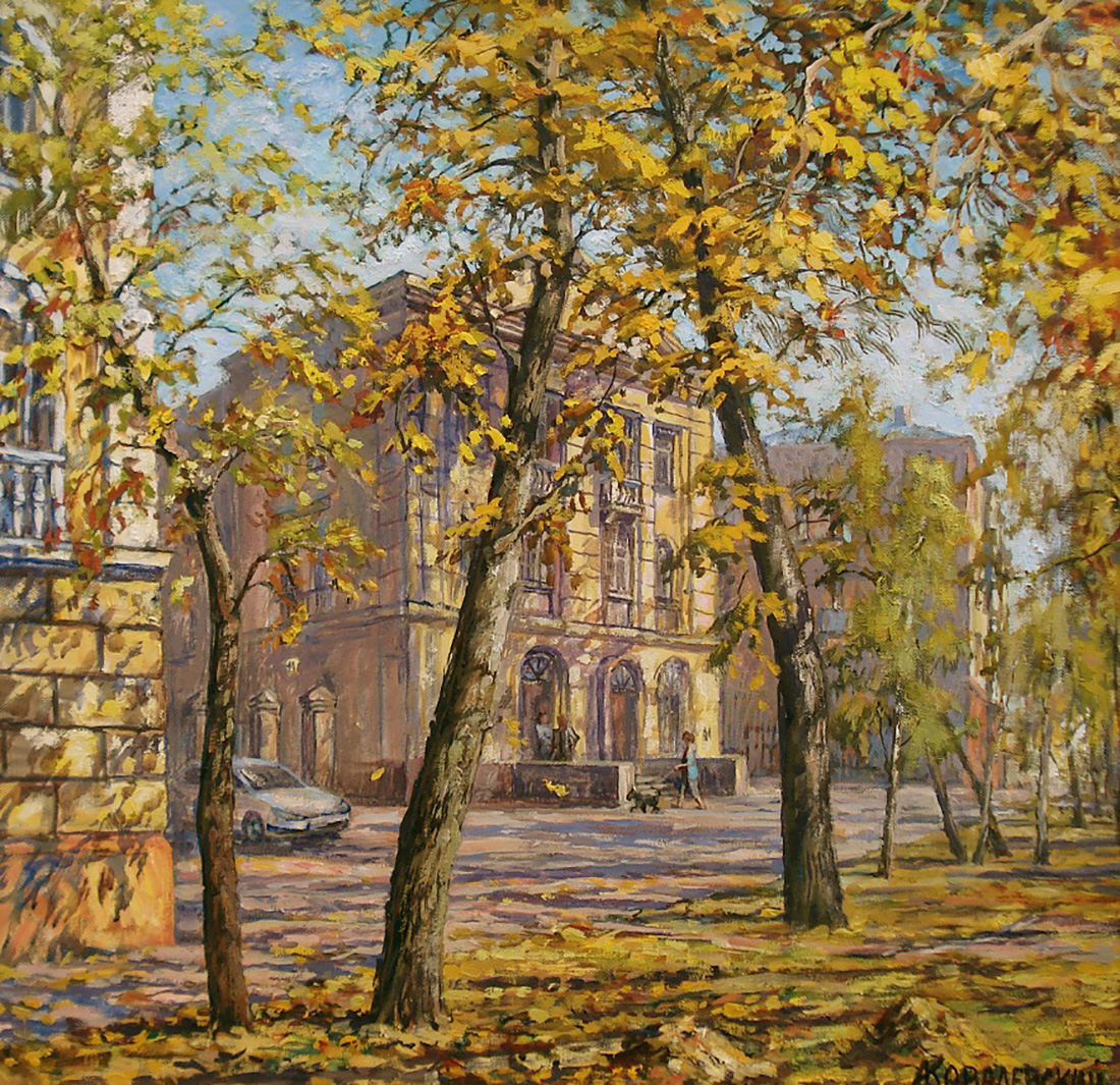 Вид на московскую областную коллегию адвокатов. Картина, живопись Вид на московскую областную коллегию адвокатов. Картина, живопись