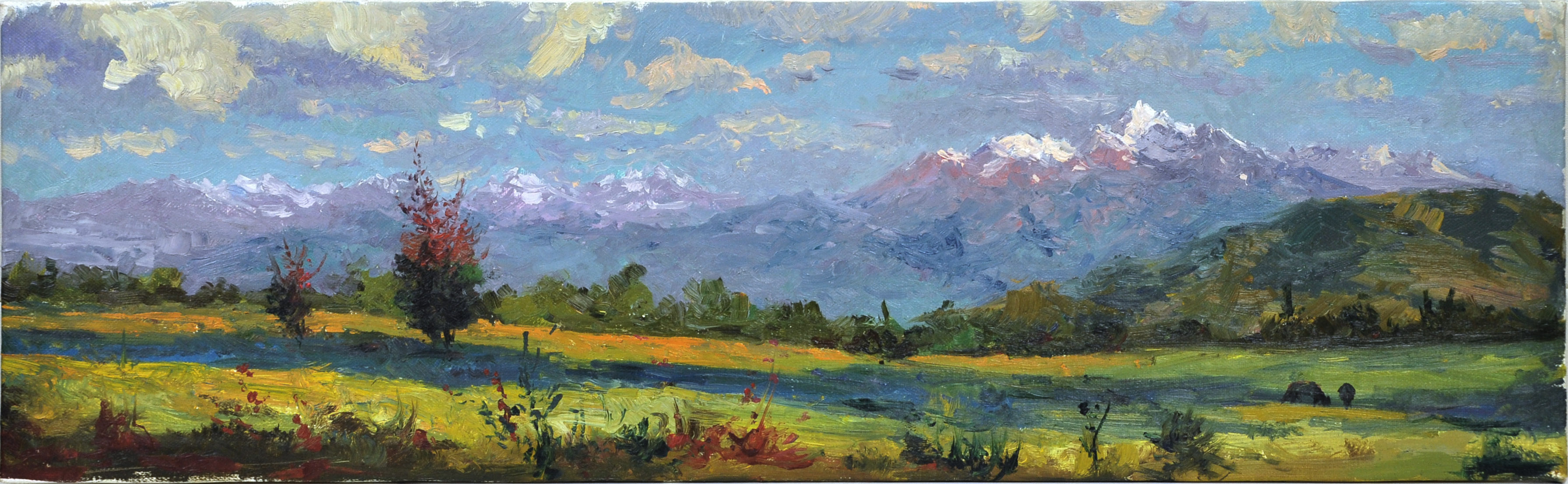 Кыргызстан. В горной долине. Авторская живопись Кыргызстан. В горной долине. Авторская живопись