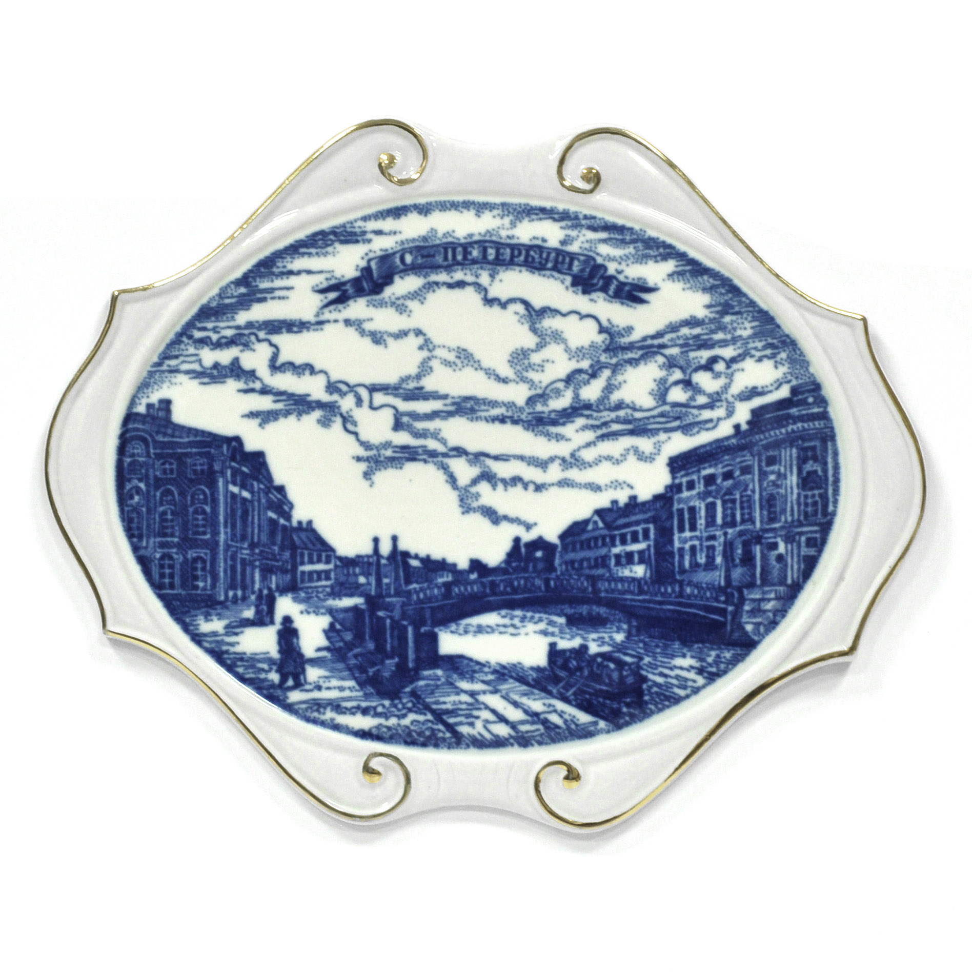 Санкт-Петербург. Винтажное фарфоровое панно