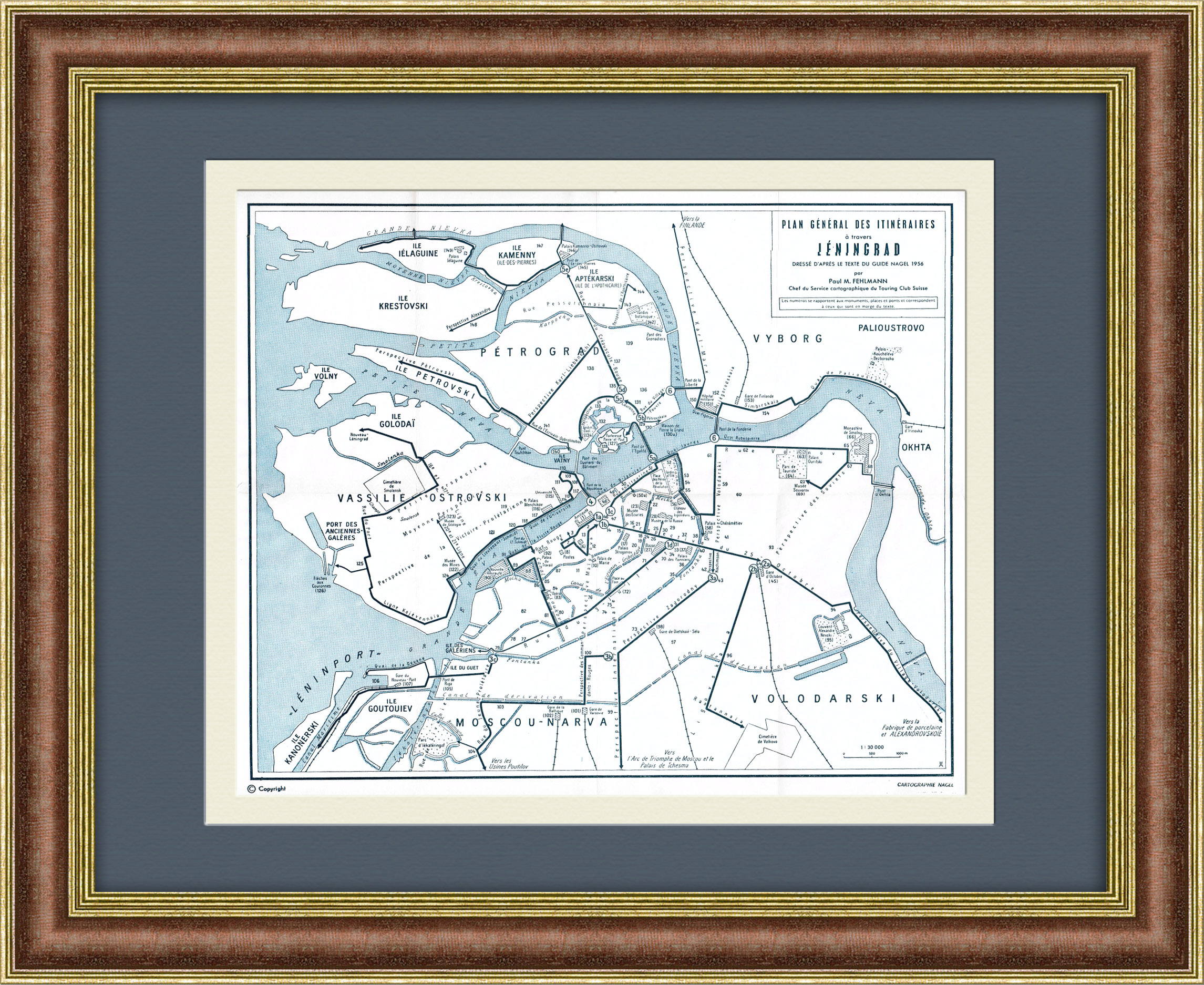 Карта Санкт-Петербурга с маршрутами транспорта, 1956 год Карта Санкт-Петербурга с маршрутами транспорта, 1956 год