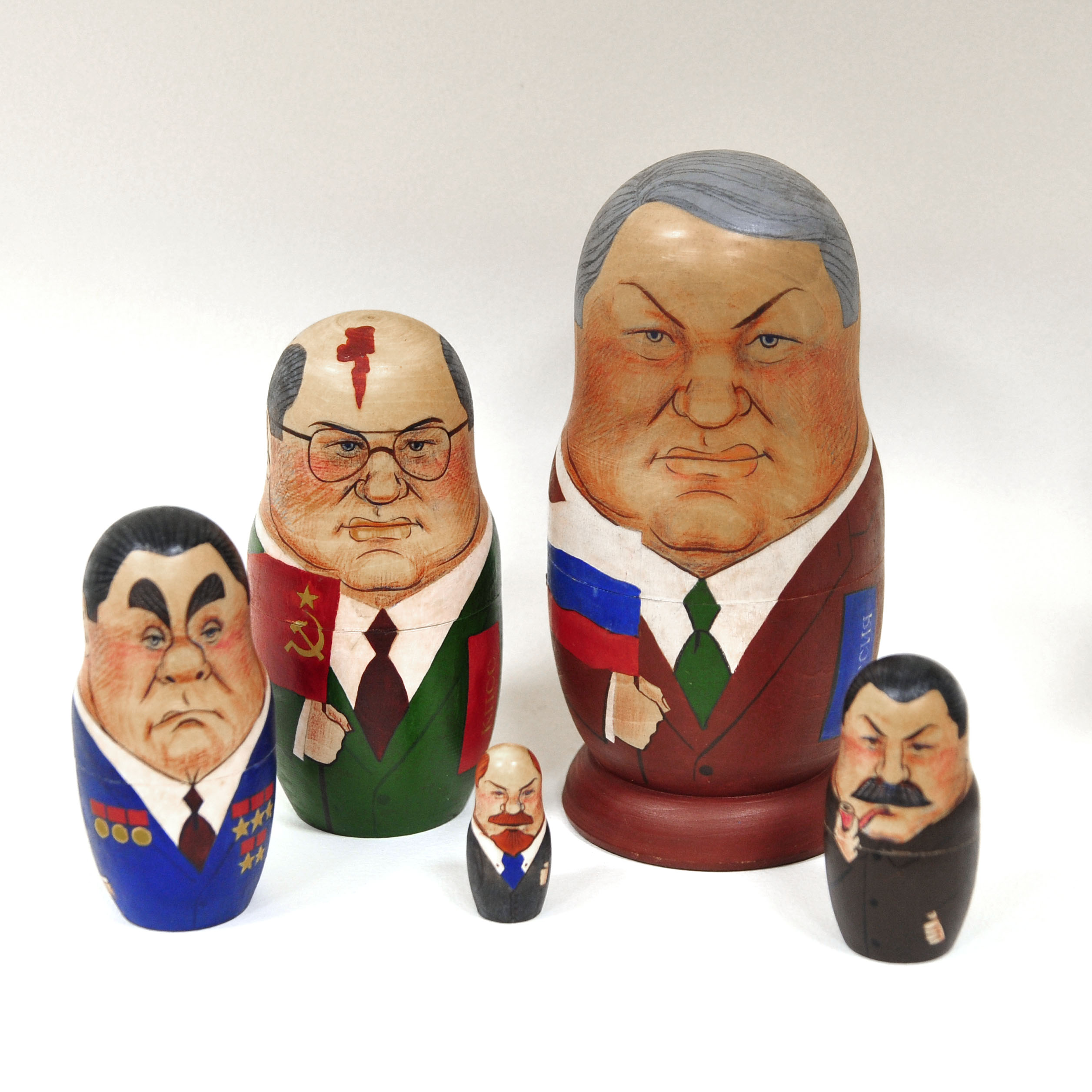Руководители Российского государства. Винтажная матрешка Руководители Российского государства. Винтажная матрешка