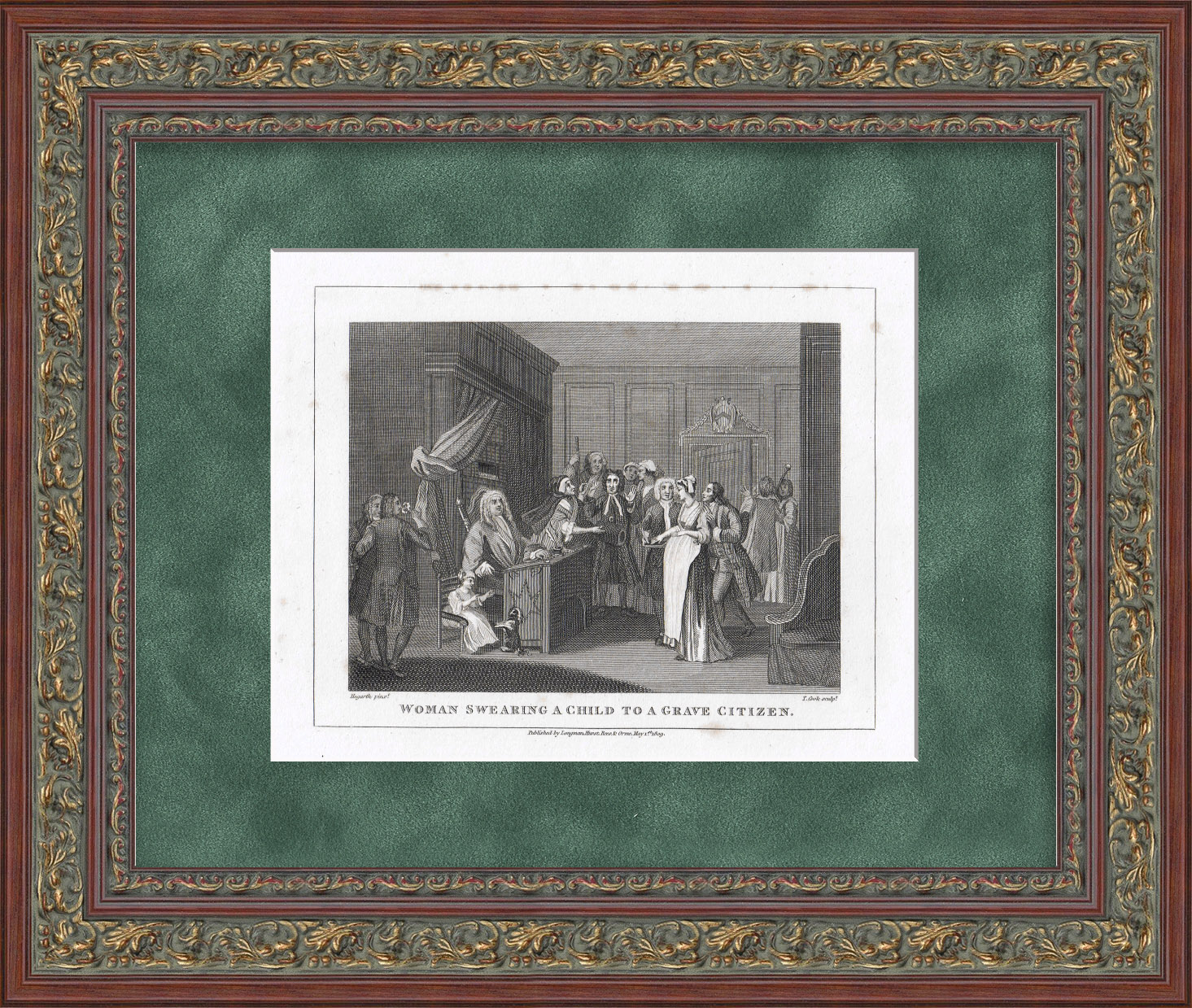 Новоиспеченный отец. У судебного пристава, редкая гравюра по У. Хогарту Новоиспеченный отец. У судебного пристава, редкая гравюра по У. Хогарту