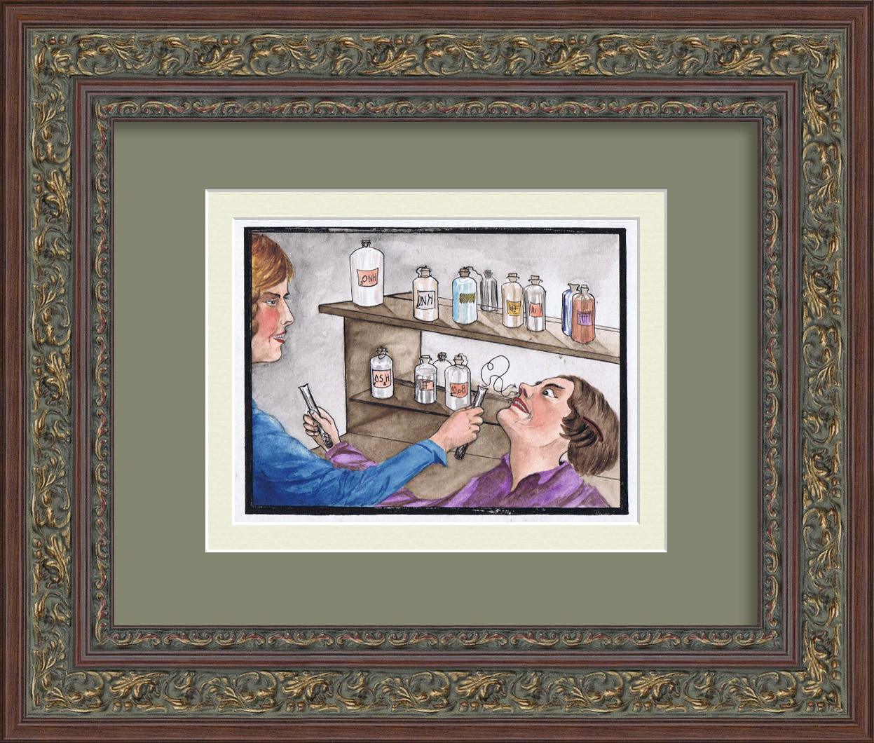 Студенты в химической лаборатории Студенты в химической лаборатории