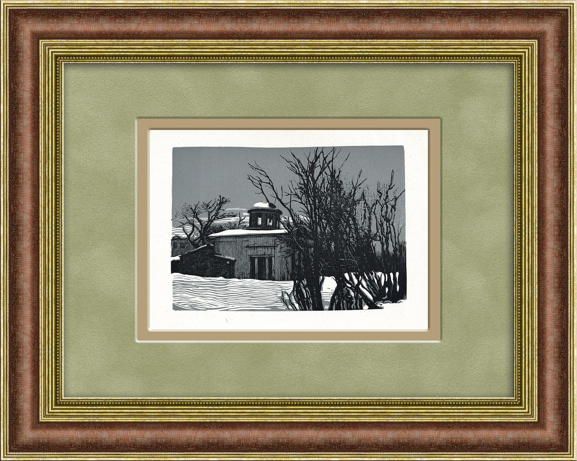 Старый дворик на Таганке, гравюра И.Н. Павлова Старый дворик на Таганке, гравюра И.Н. Павлова