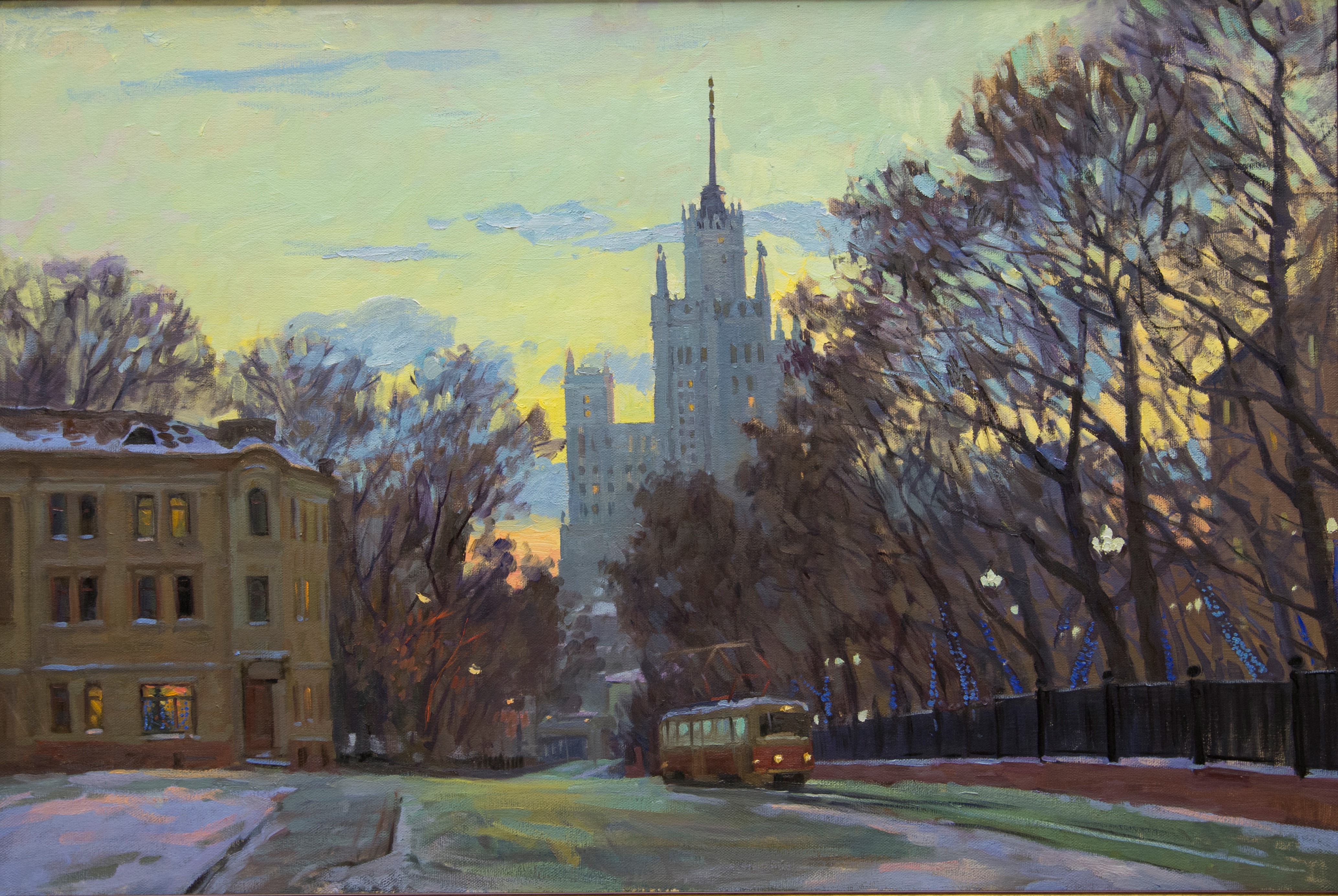 Яузский бульвар. Большая картина, живопись Яузский бульвар. Большая картина, живопись