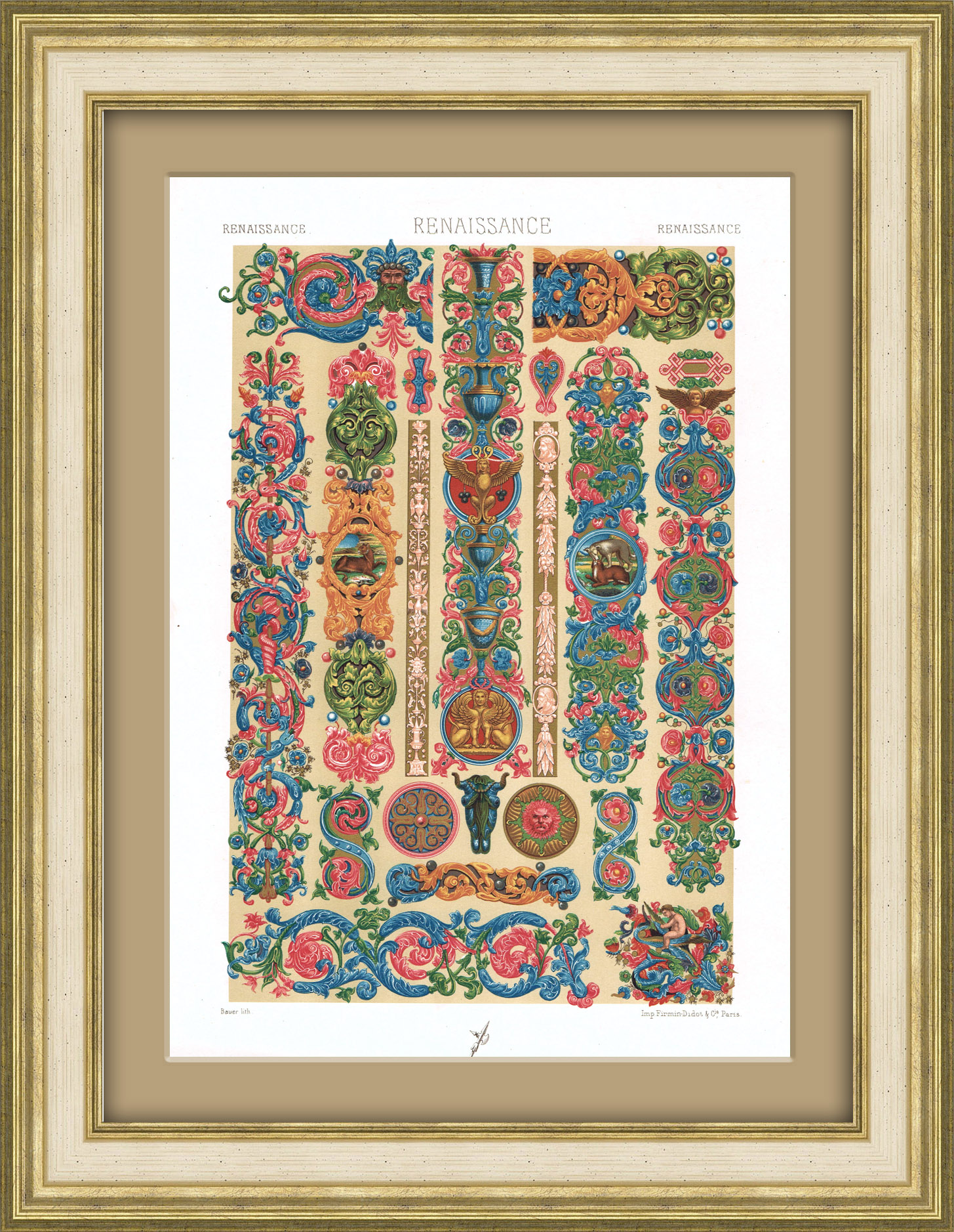 Ренессанс - узоры и орнаменты. Старинная хромолитография Ренессанс - узоры и орнаменты. Старинная хромолитография