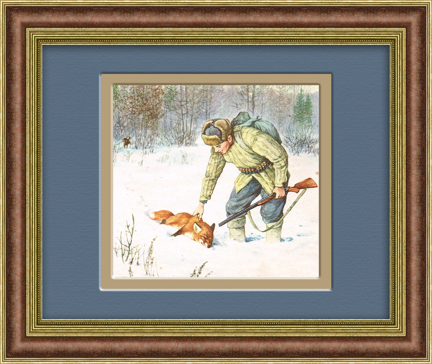Охота на лисицу. Тиражная иллюстрация Охота на лисицу. Тиражная иллюстрация