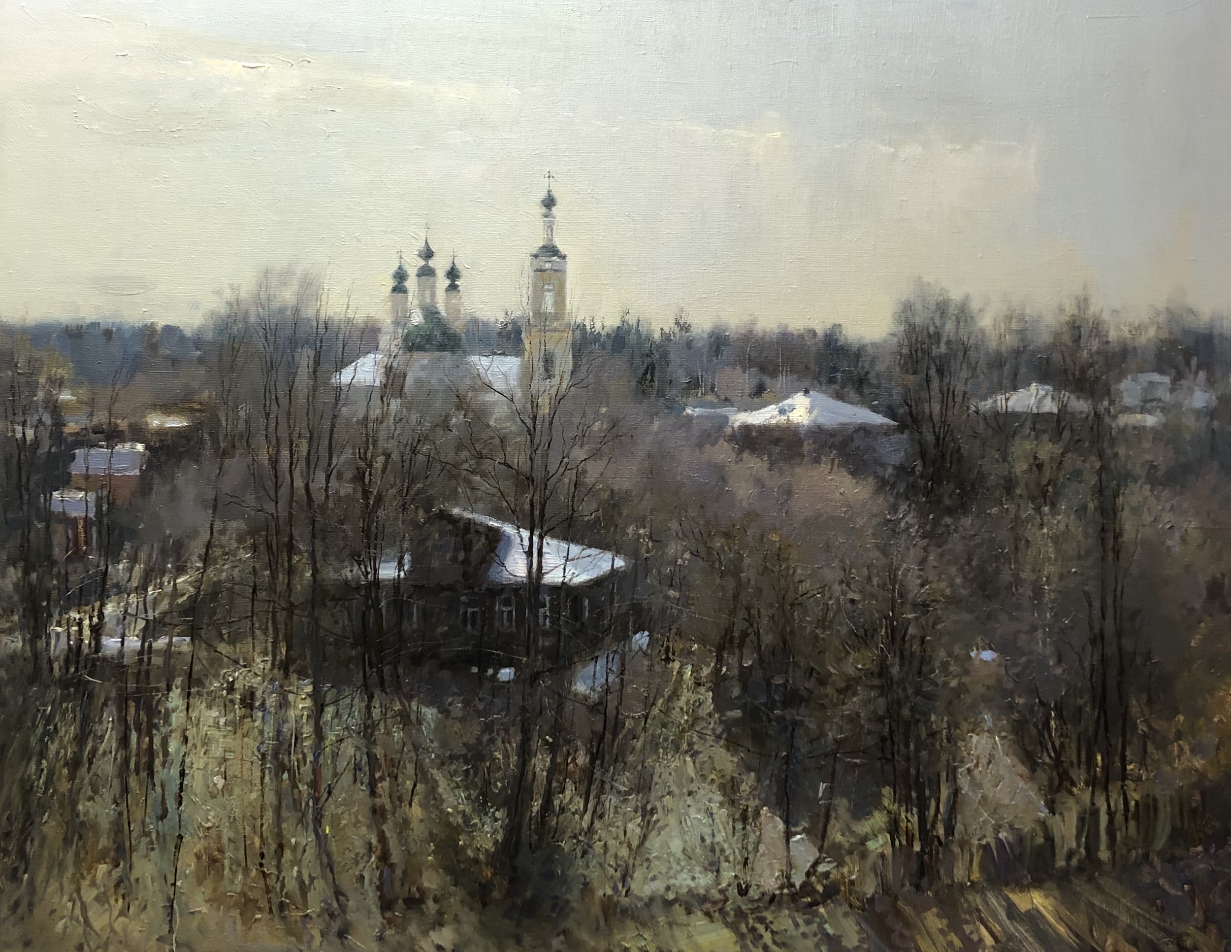 Весна в Плёсе. Авторская живопись, большая картина