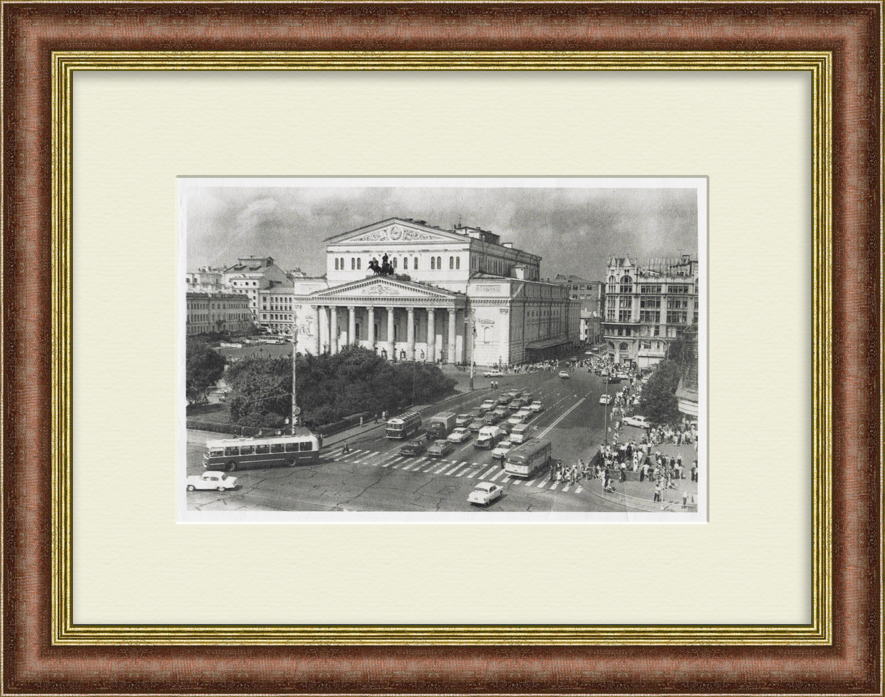 Большой театр СССР. Печатная графика в раме Большой театр СССР. Печатная графика в раме
