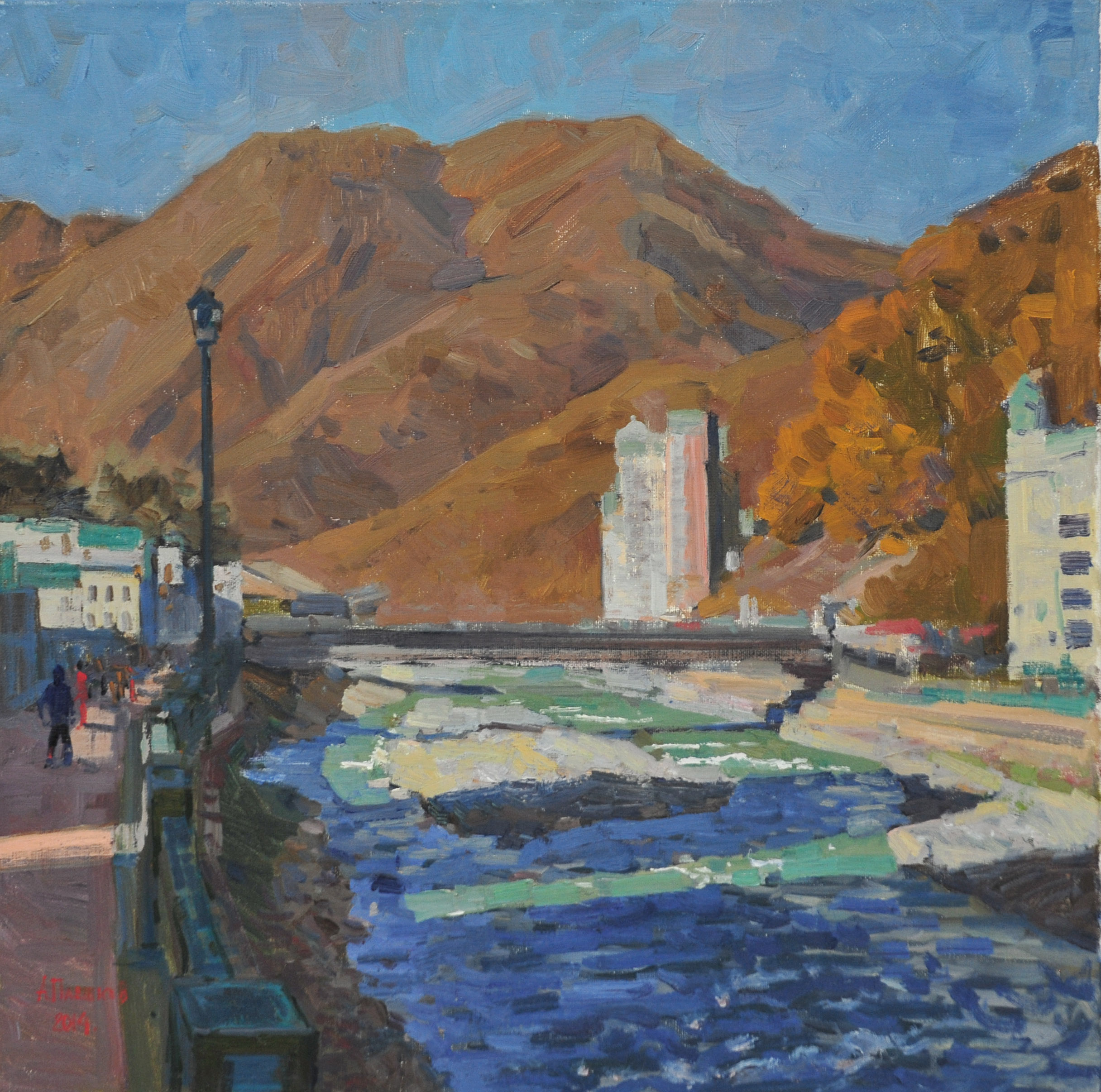 Вечерние тени. Роза Хутор. Авторская живопись Вечерние тени. Роза Хутор. Авторская живопись