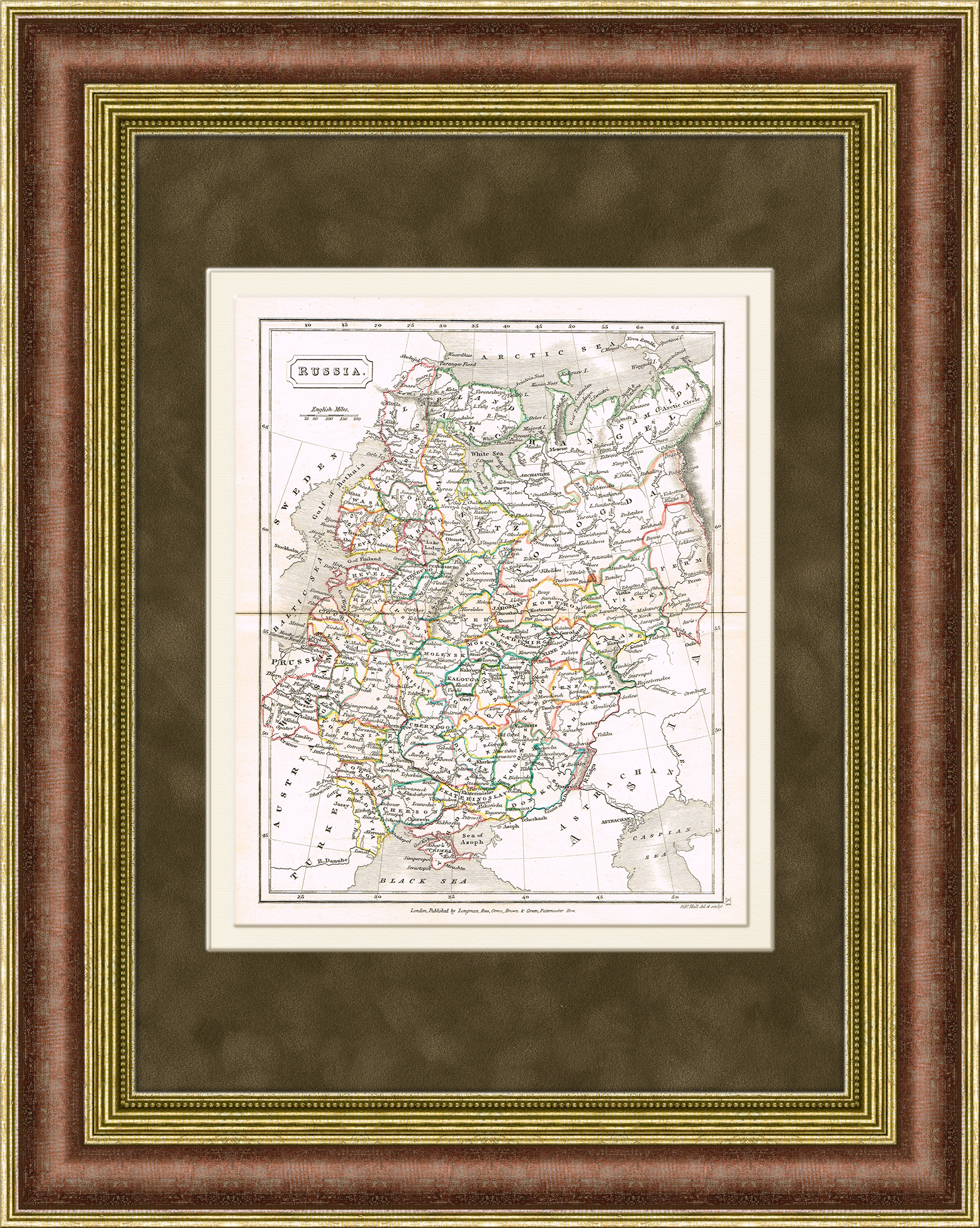 Карта Центральной России, сер. 19 в. Карта Центральной России, сер. 19 в.