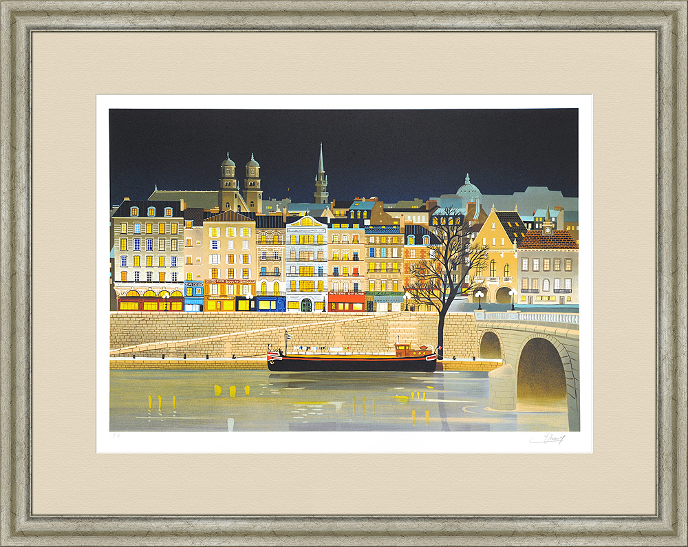 Баржа. La Peniche . Авторская литография Баржа. La Peniche . Авторская литография