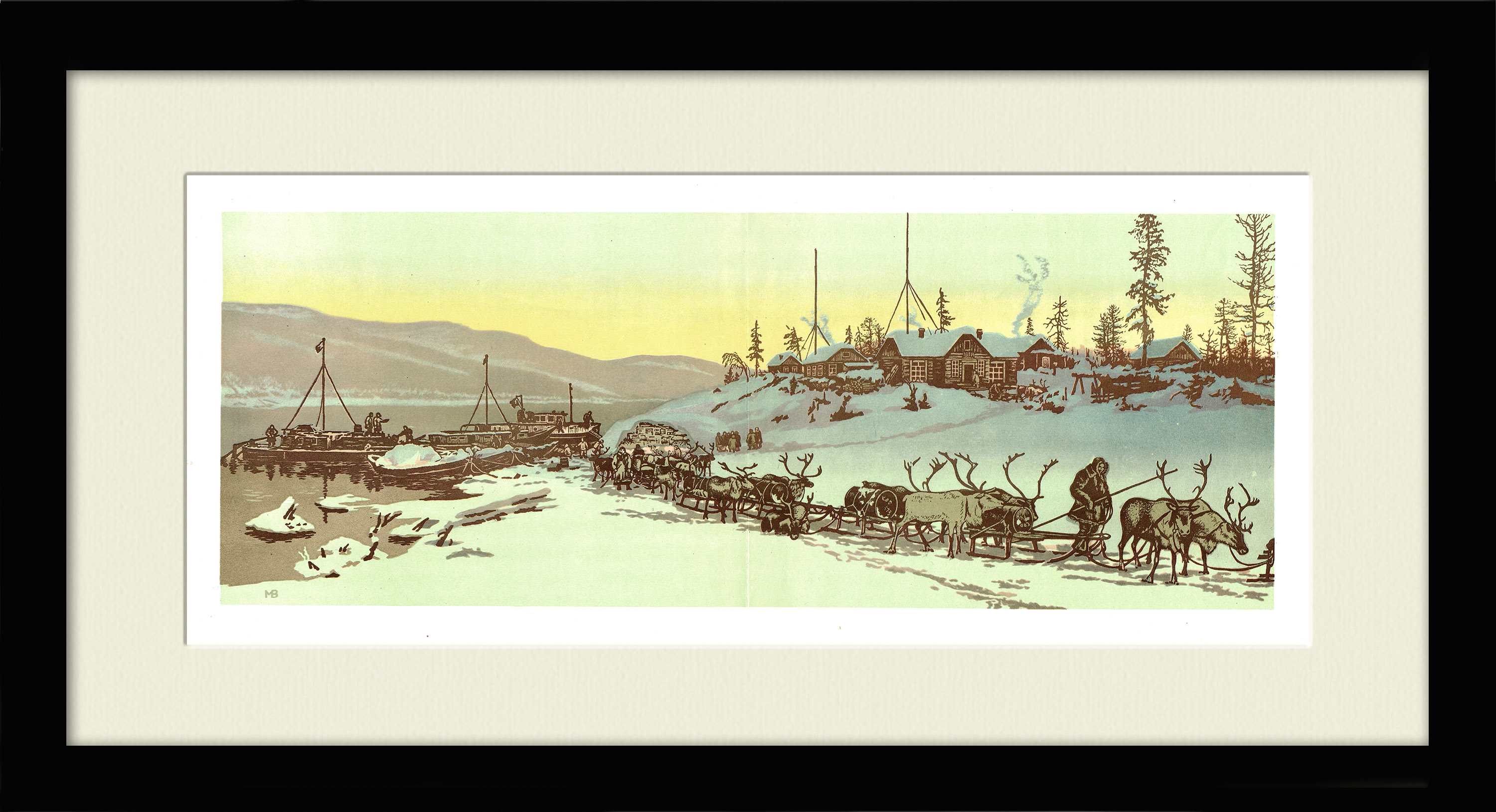 Восточная Сибирь: фактория на Тунгуске. С гравюры В. Мешкова Восточная Сибирь: фактория на Тунгуске. С гравюры В. Мешкова