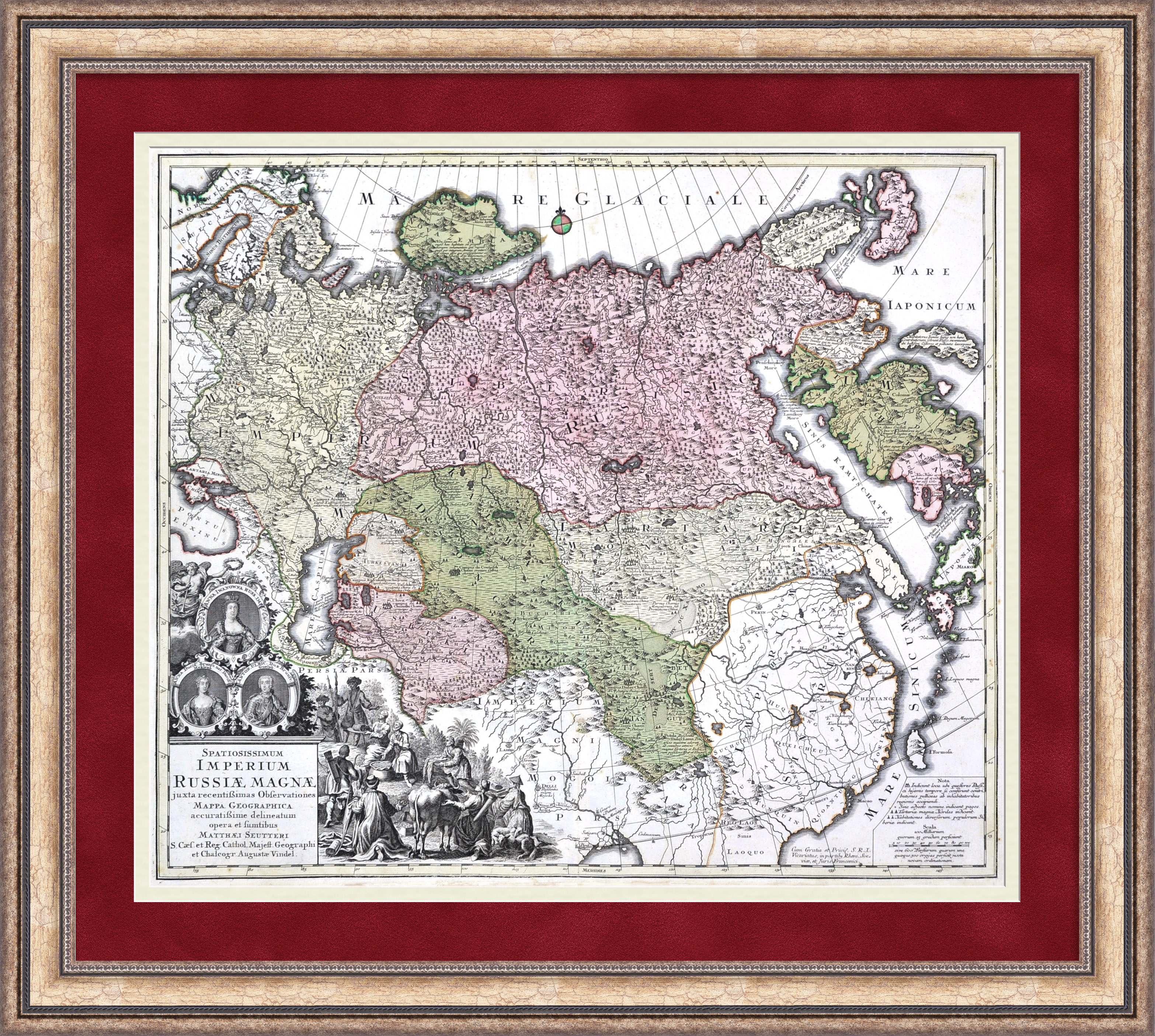 Карта бескрайней Российской империи. Уникальный раритет 18 века Карта бескрайней Российской империи. Уникальный раритет 18 века