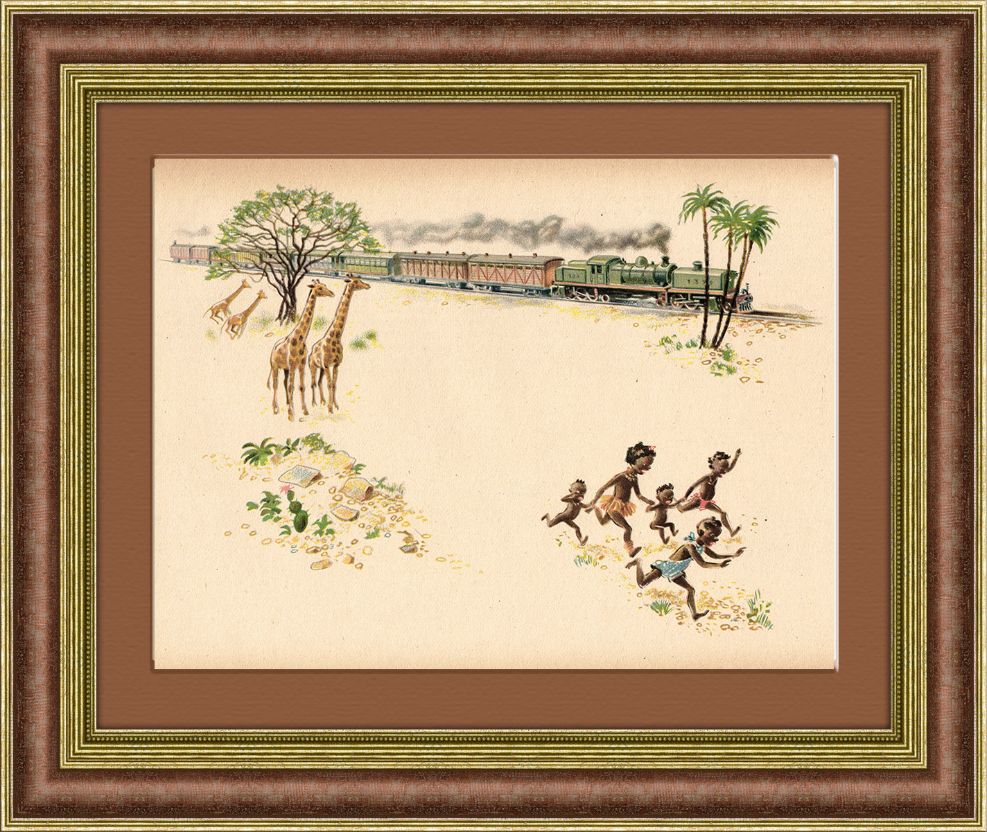 Железная дорога в Африке, 1948 г Железная дорога в Африке, 1948 г