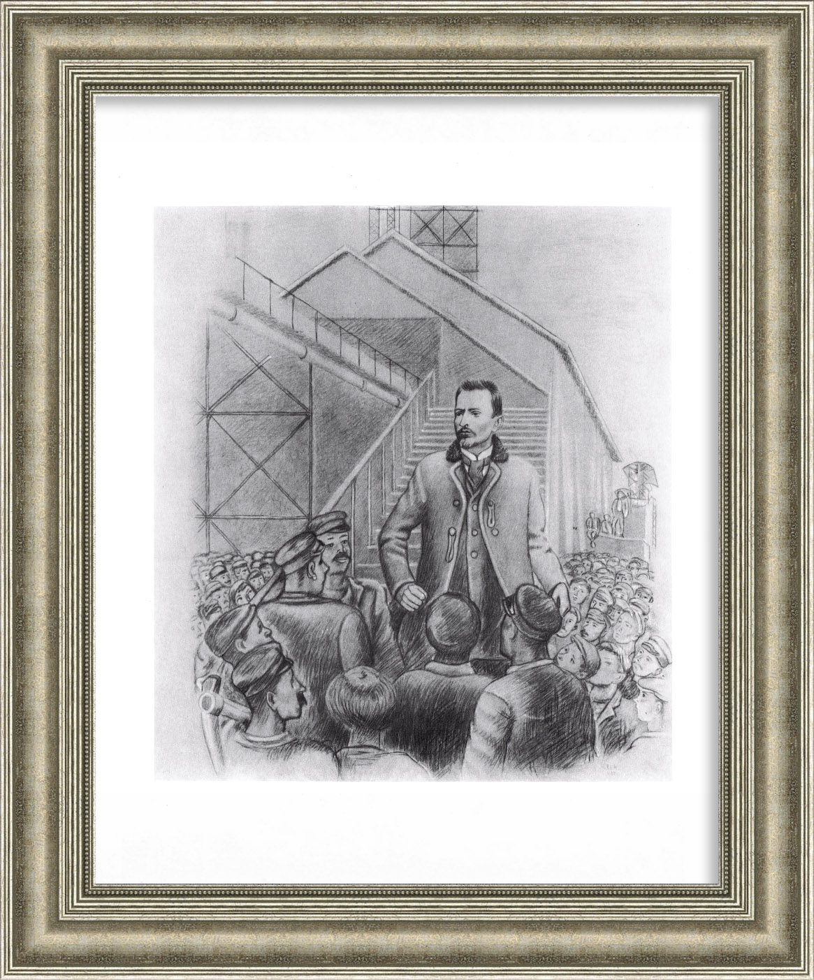 Феликс Дзержинский выступает перед шахтерами Феликс Дзержинский выступает перед шахтерами