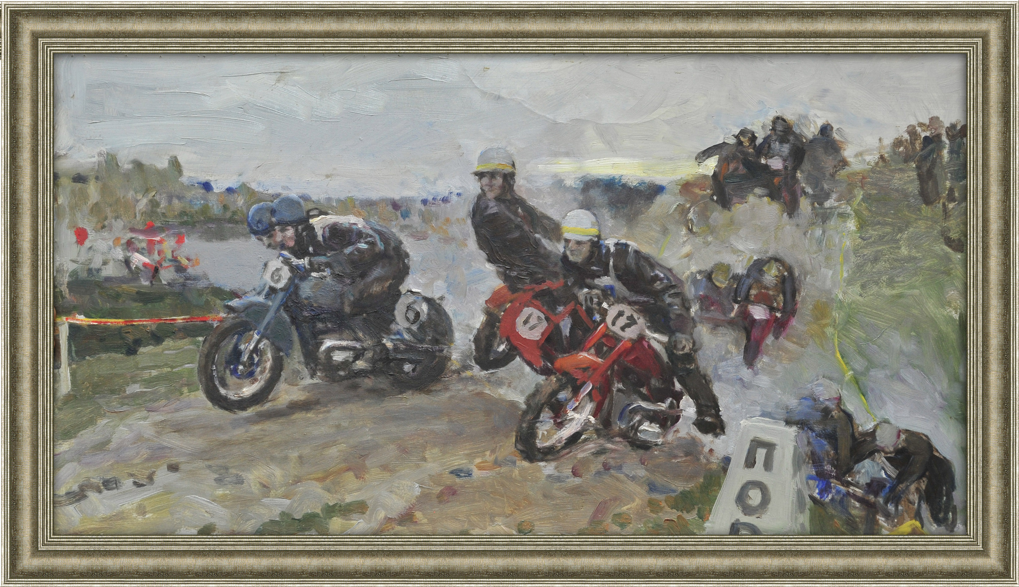 Мотокросс. Авторская живопись В.Ф. Сакуна Мотокросс. Авторская живопись В.Ф. Сакуна