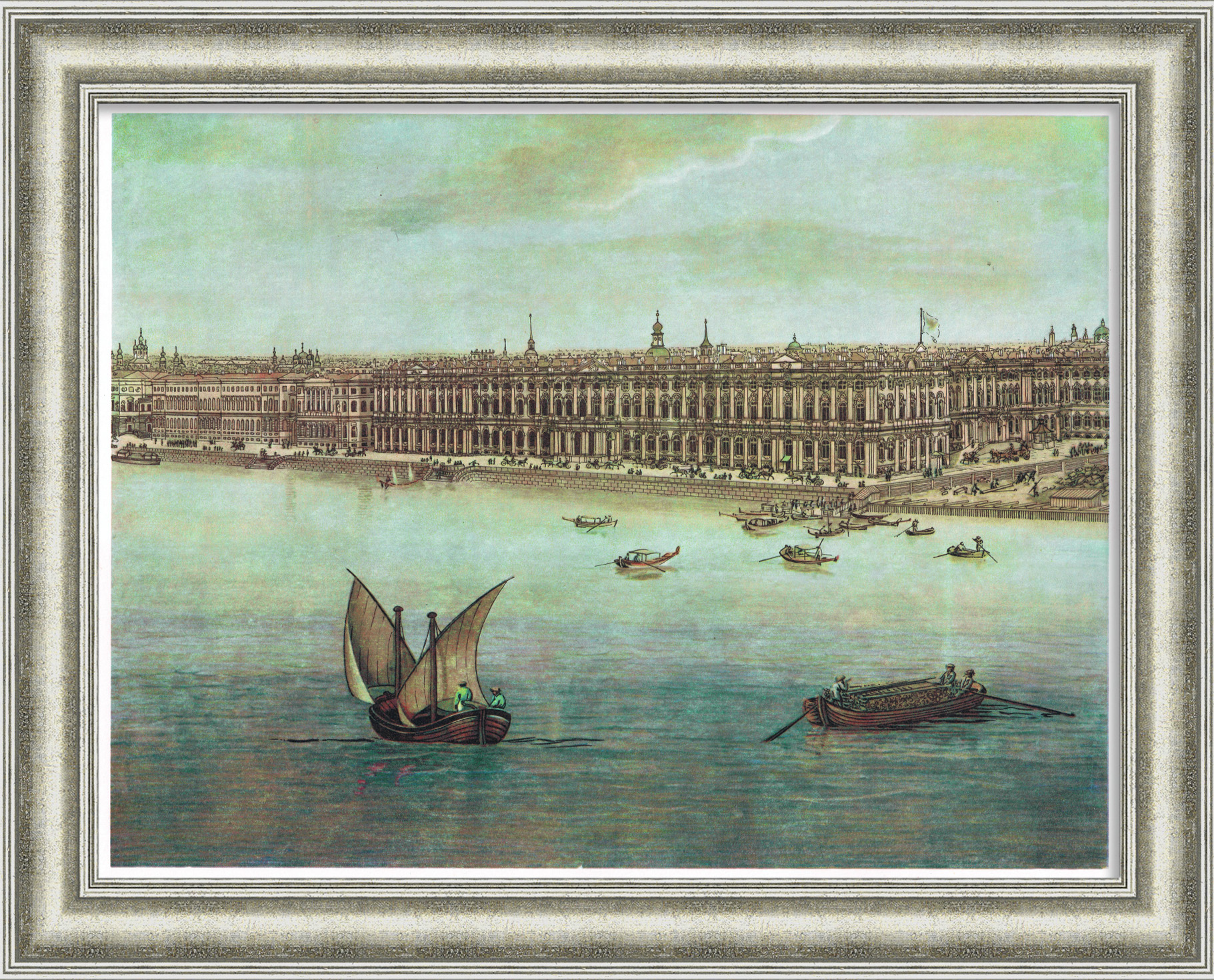 Зимний дворец в Санкт-Петербурге. Репродукция Тозелли, лист 1 Зимний дворец в Санкт-Петербурге. Репродукция Тозелли, лист 1