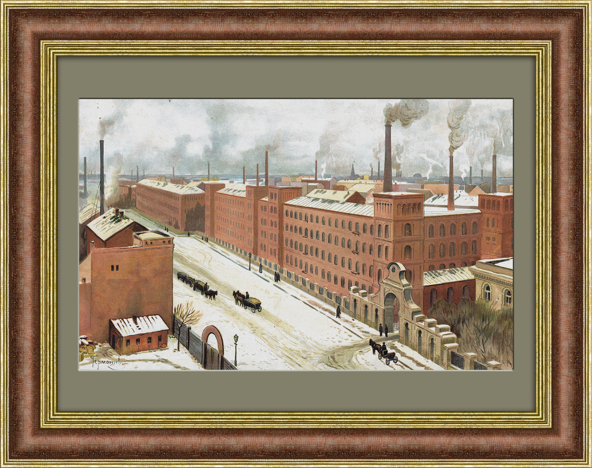 Промышленность Российской империи. Антикварная литография Промышленность Российской империи. Антикварная литография