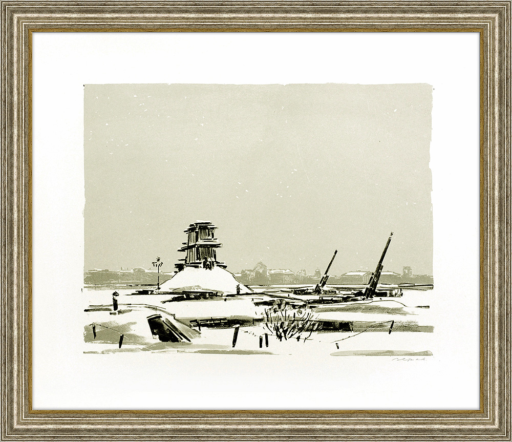 На площади Декабристов. Блокадный Ленинград На площади Декабристов. Блокадный Ленинград