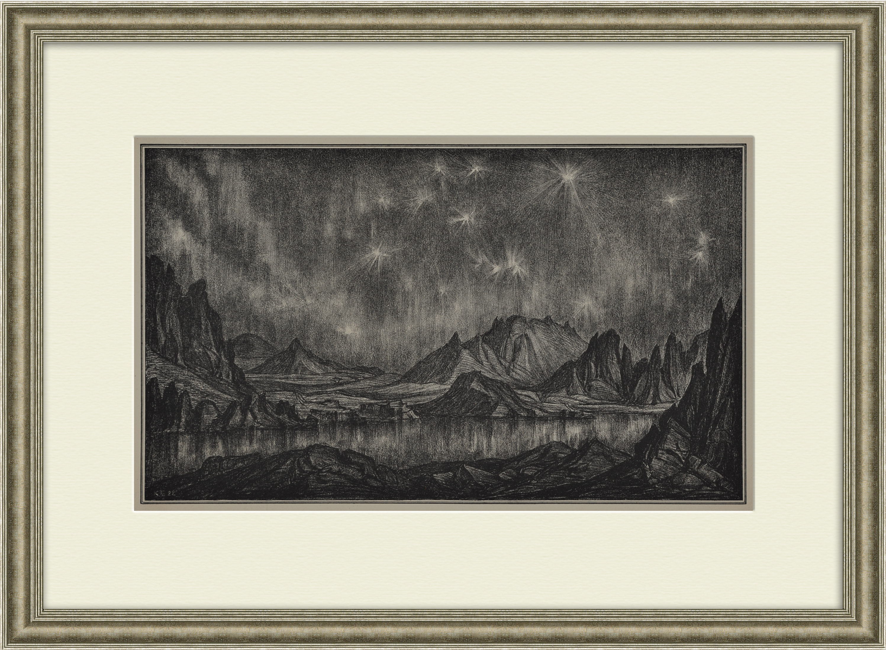 "Звезды", автолитография К. Ф. Богаевского. Раритет музейного уровня "Звезды", автолитография К. Ф. Богаевского. Раритет музейного уровня