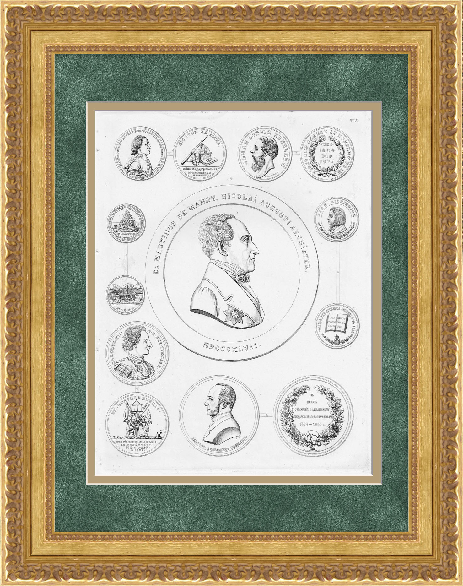 Награды Российской империи. Лейб-медик царя Николая I. Редкая гравюра Награды Российской империи. Лейб-медик царя Николая I. Редкая гравюра