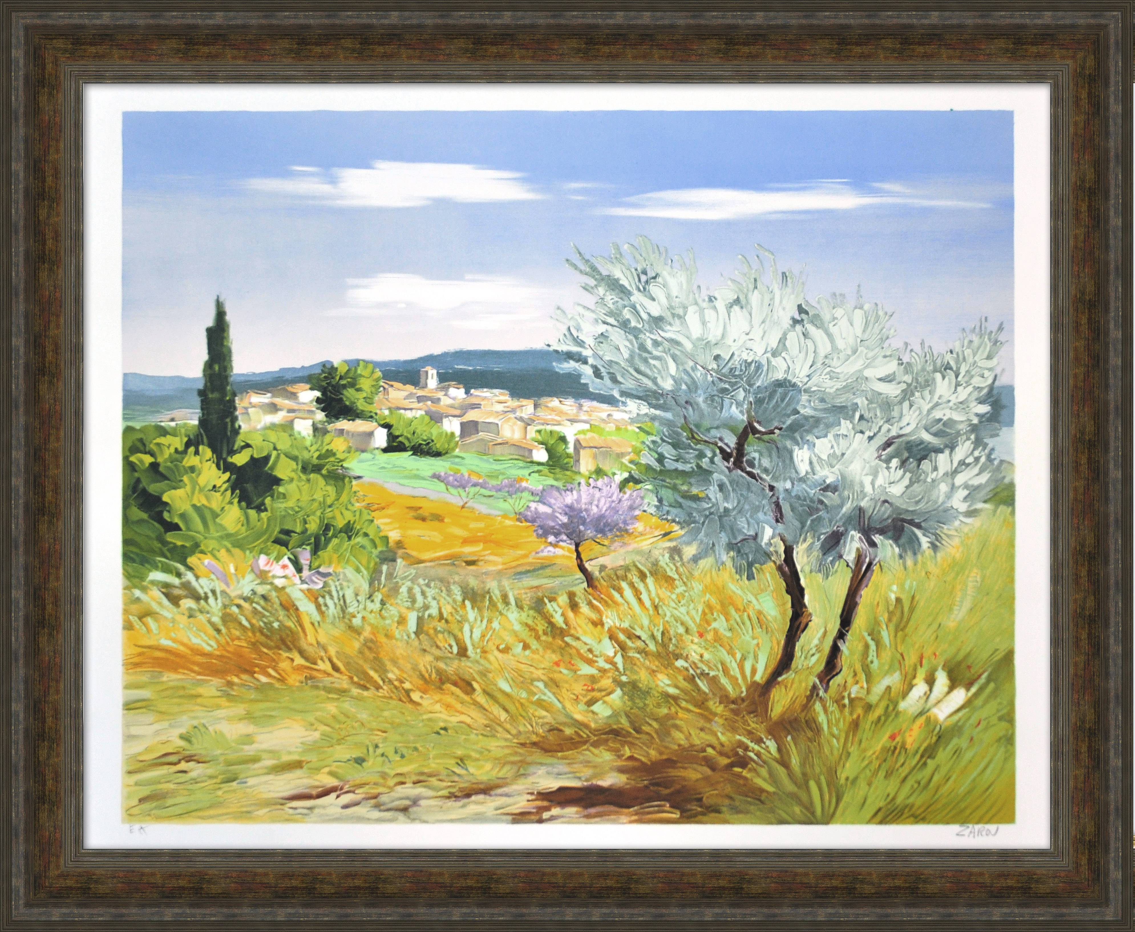 Весна в Провансе. Оригинальная авторская литография 80х90 см Весна в Провансе. Оригинальная авторская литография 80х90 см