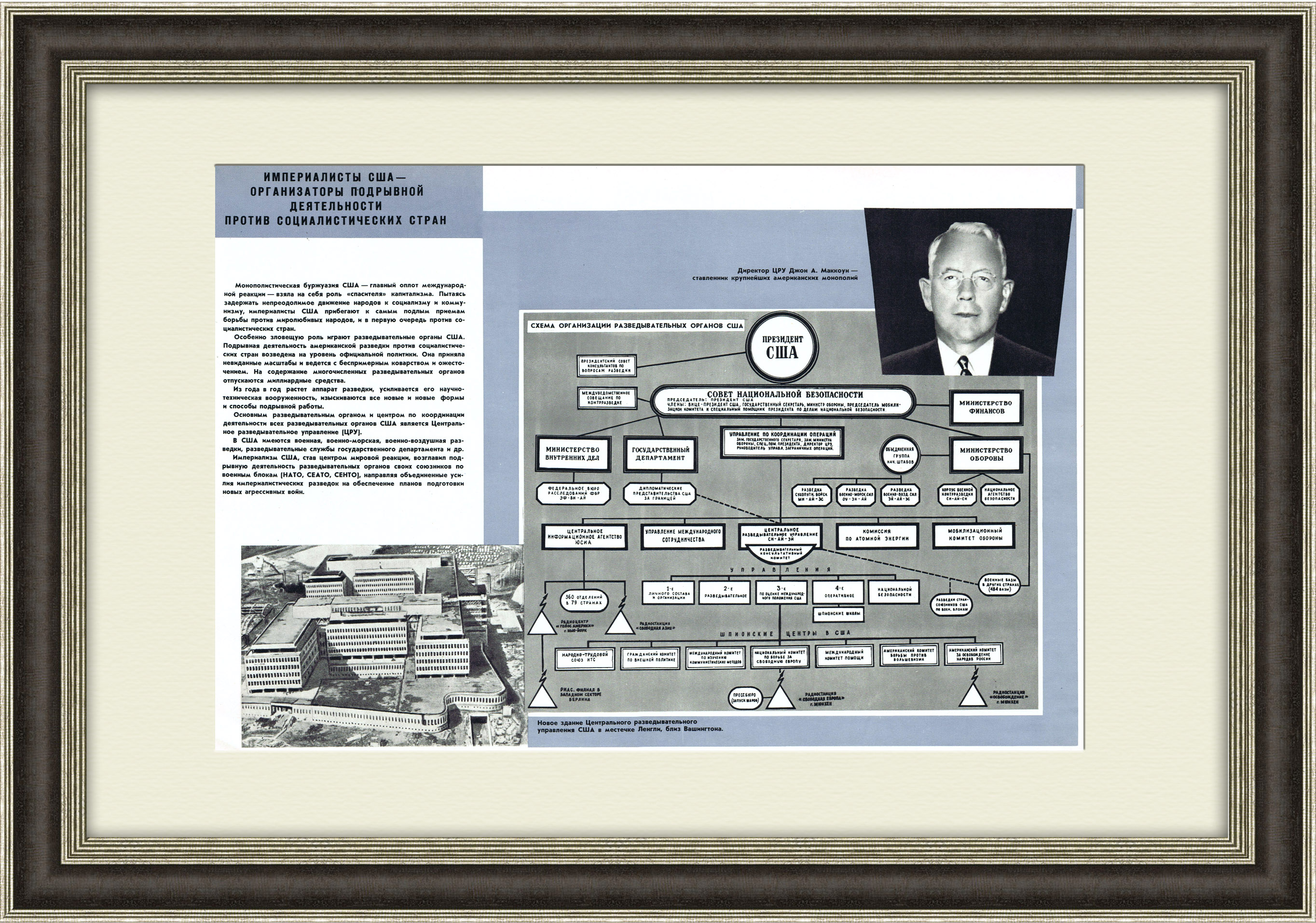 ЦРУ США подрывают деятельность СССР! Плакат времен холодной войны ЦРУ США подрывают деятельность СССР! Плакат времен холодной войны