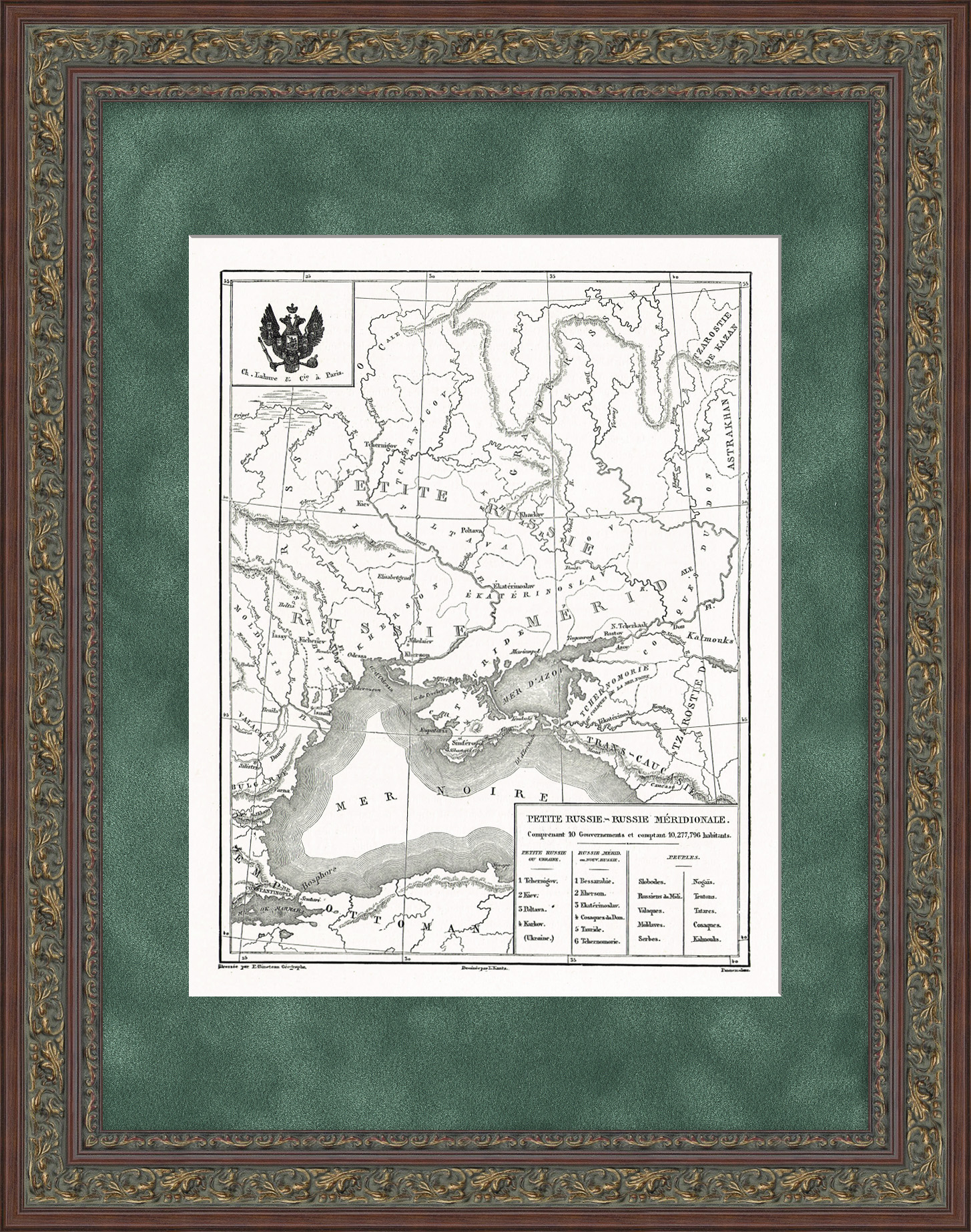 Новороссия и Малороссия. Причерноморье. Старинная карта 1888 года Новороссия и Малороссия. Причерноморье. Старинная карта 1888 года