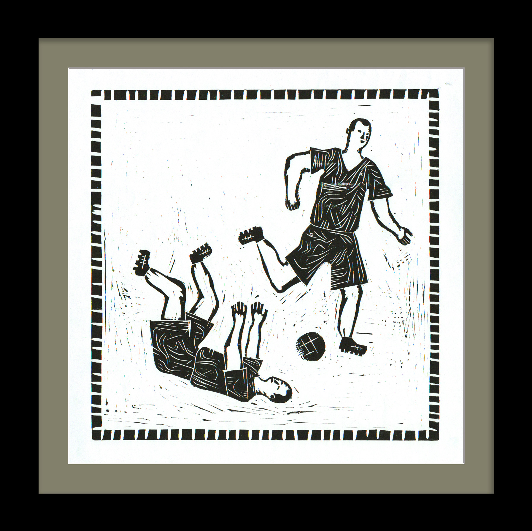 Футбол. Современное искусство, авторский оттиск Футбол. Современное искусство, авторский оттиск