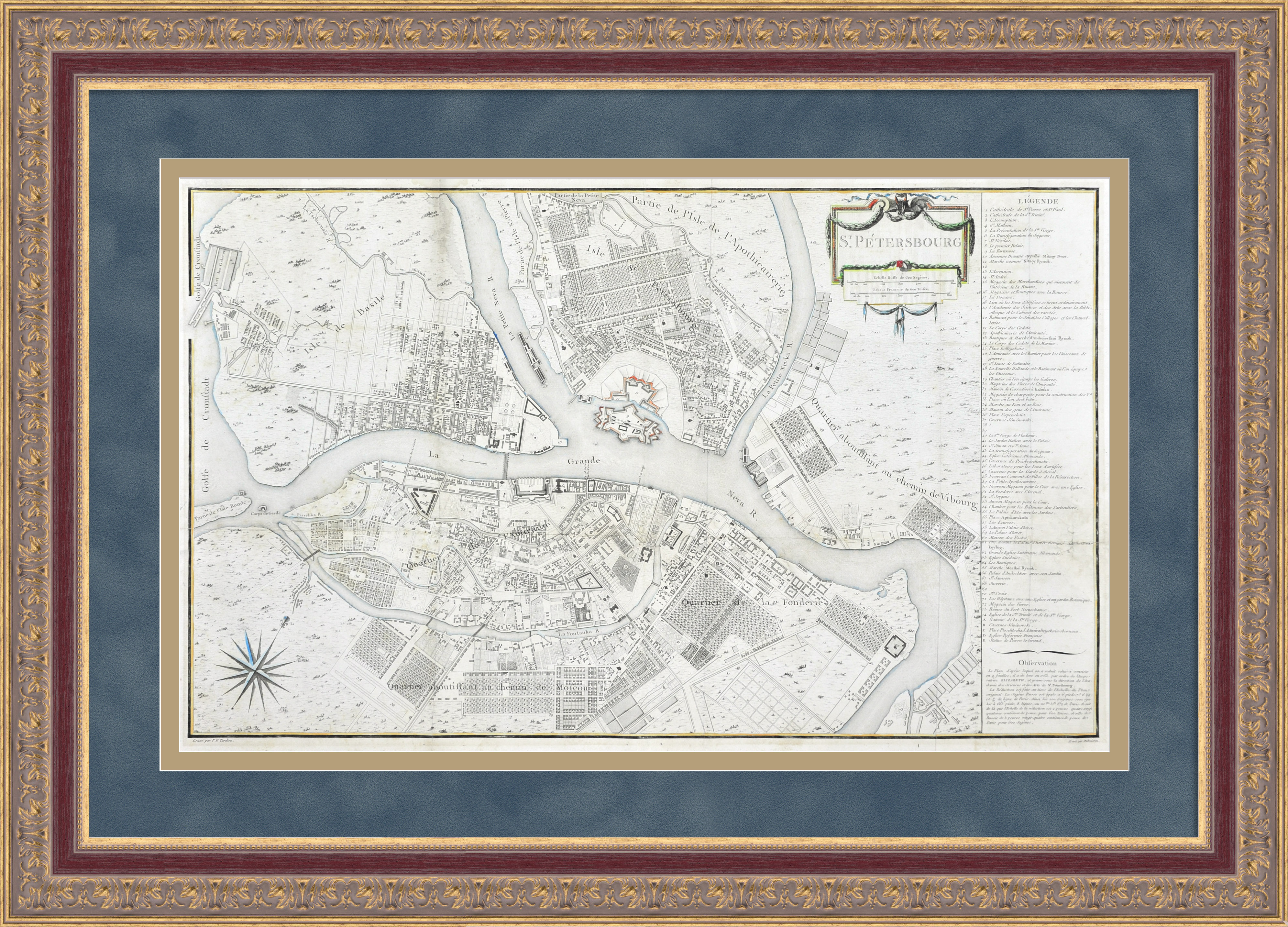 Санкт-Петербург времен императрицы Елизаветы Петровны. Редкая карта 1753 года Санкт-Петербург времен императрицы Елизаветы Петровны. Редкая карта 1753 года