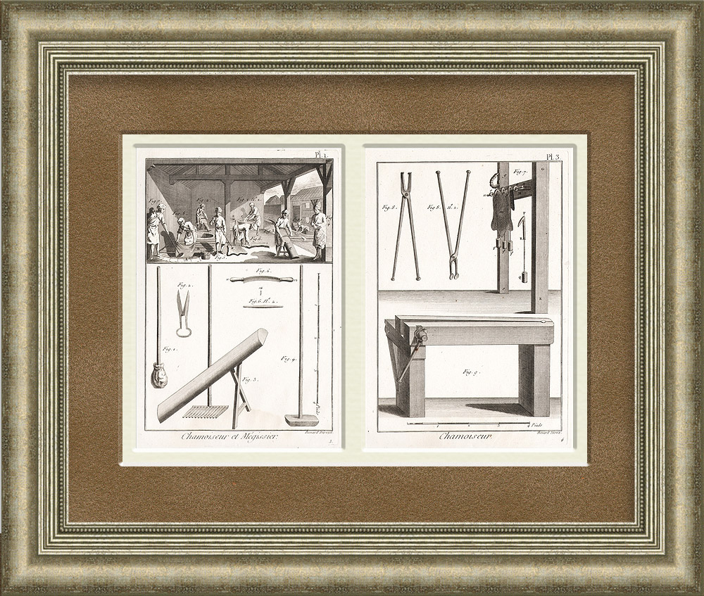 Выделка замши и лайки. Старинные гравюры Выделка замши и лайки. Старинные гравюры