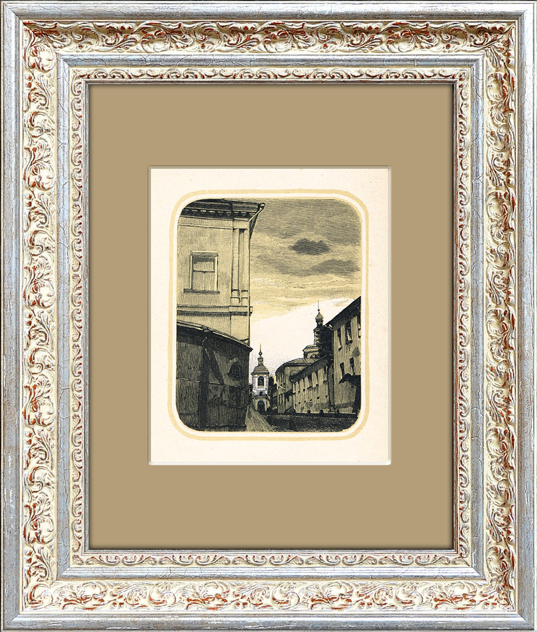 На Солянке, 1924 год, оригинальная гравюра И.Н. Павлова из цикла "Старая Москва" На Солянке, 1924 год, оригинальная гравюра И.Н. Павлова из цикла "Старая Москва"