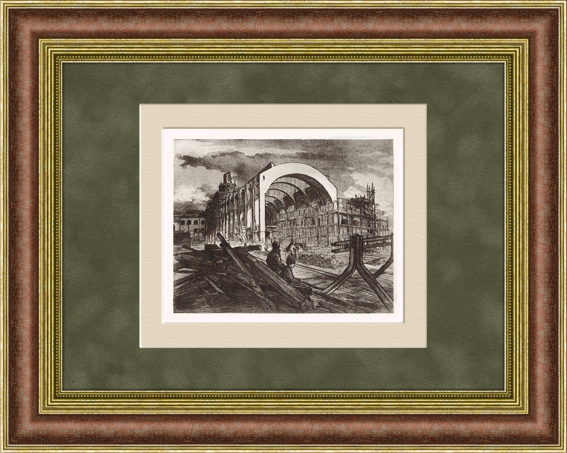 "Постройка Казанского вокзала", из одноименной серии В.Д. Фалилеева "Постройка Казанского вокзала", из одноименной серии В.Д. Фалилеева