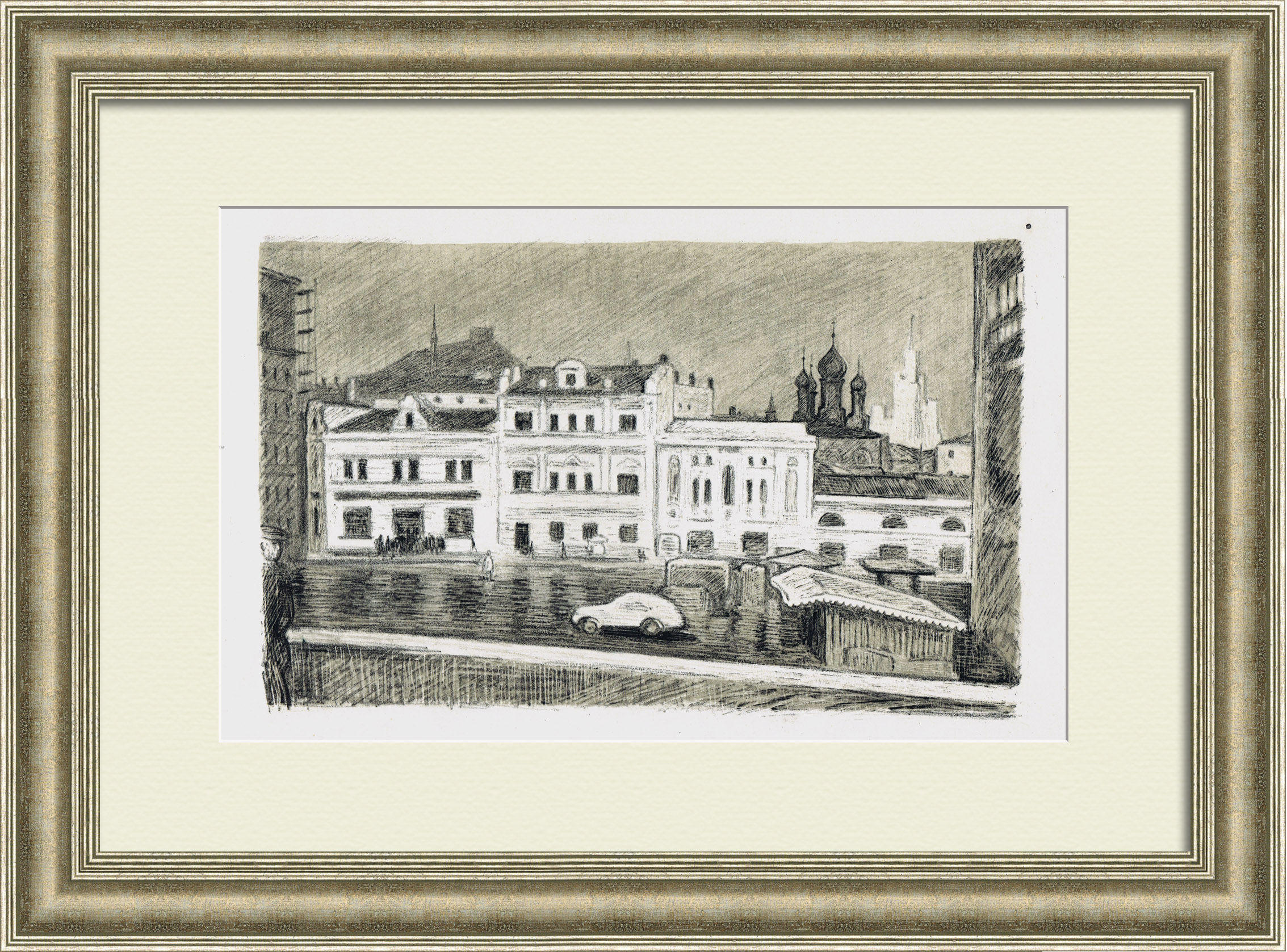 Балчуг, Москва. Советская автолитография Балчуг, Москва. Советская автолитография