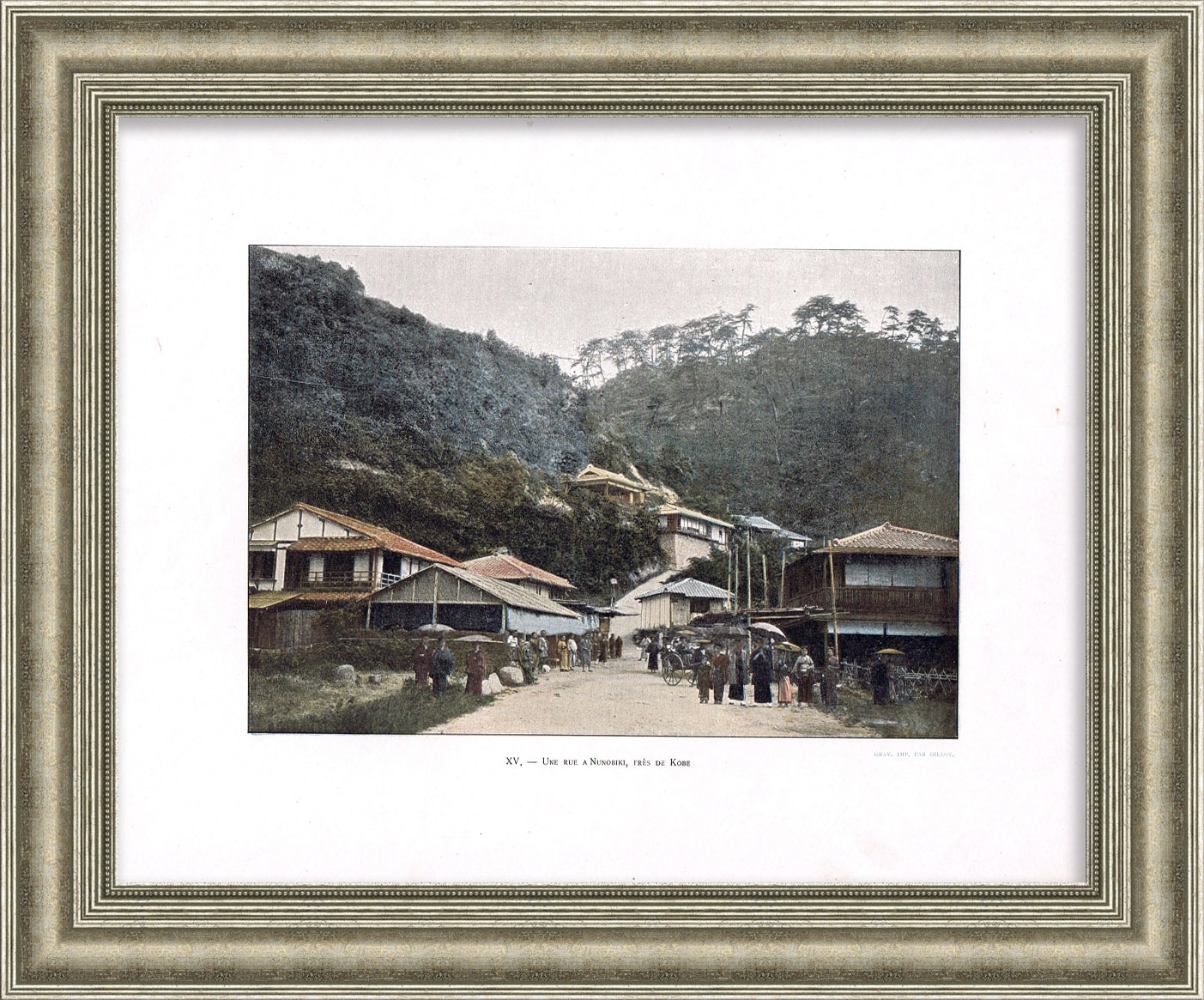 Водопады Нунобики, недалеко от города Кобе, Япония. Старинная фототипия Водопады Нунобики, недалеко от города Кобе, Япония. Старинная фототипия