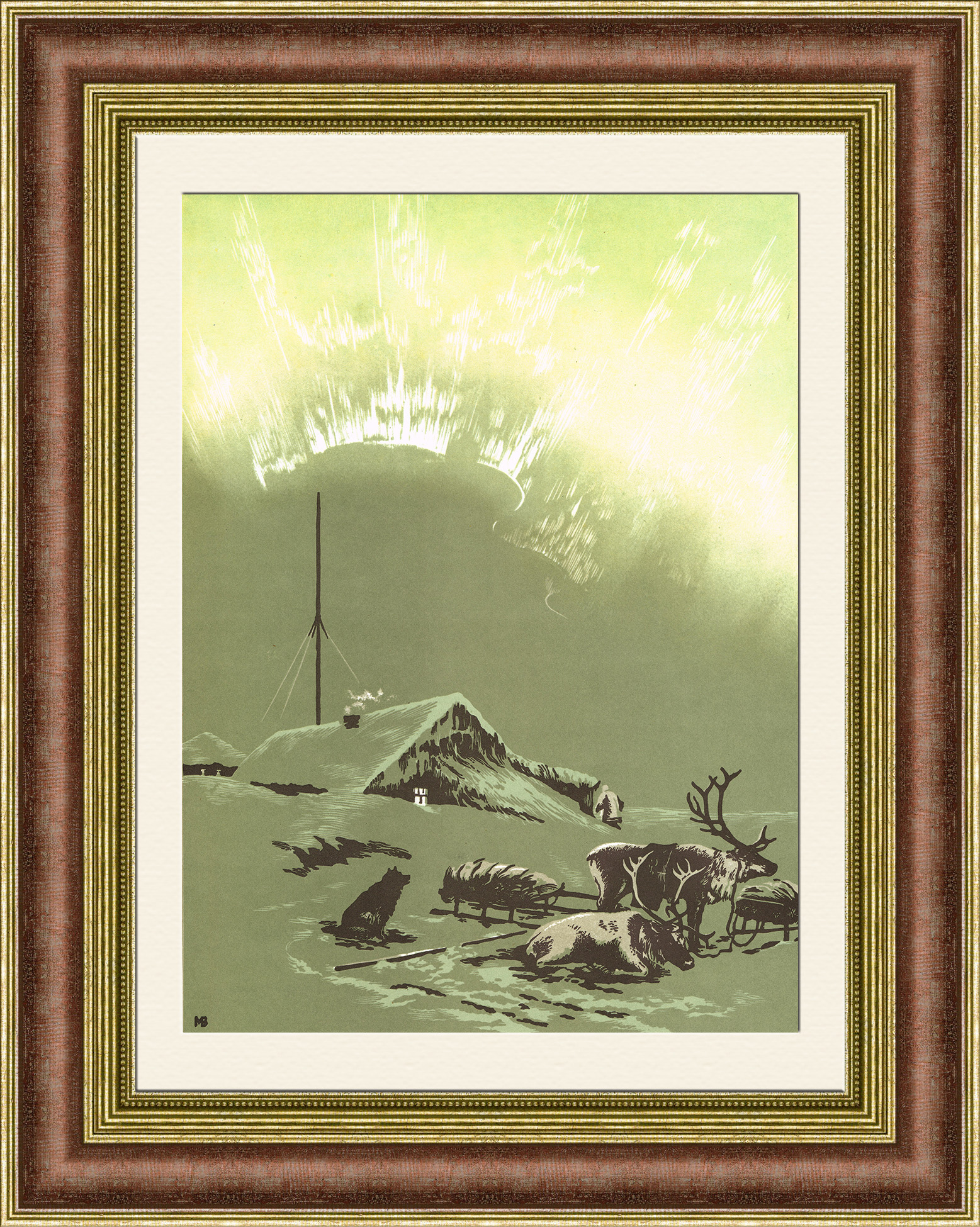 Восточная Сибирь, поздний гость. С гравюры В. Мешкова Восточная Сибирь, поздний гость. С гравюры В. Мешкова