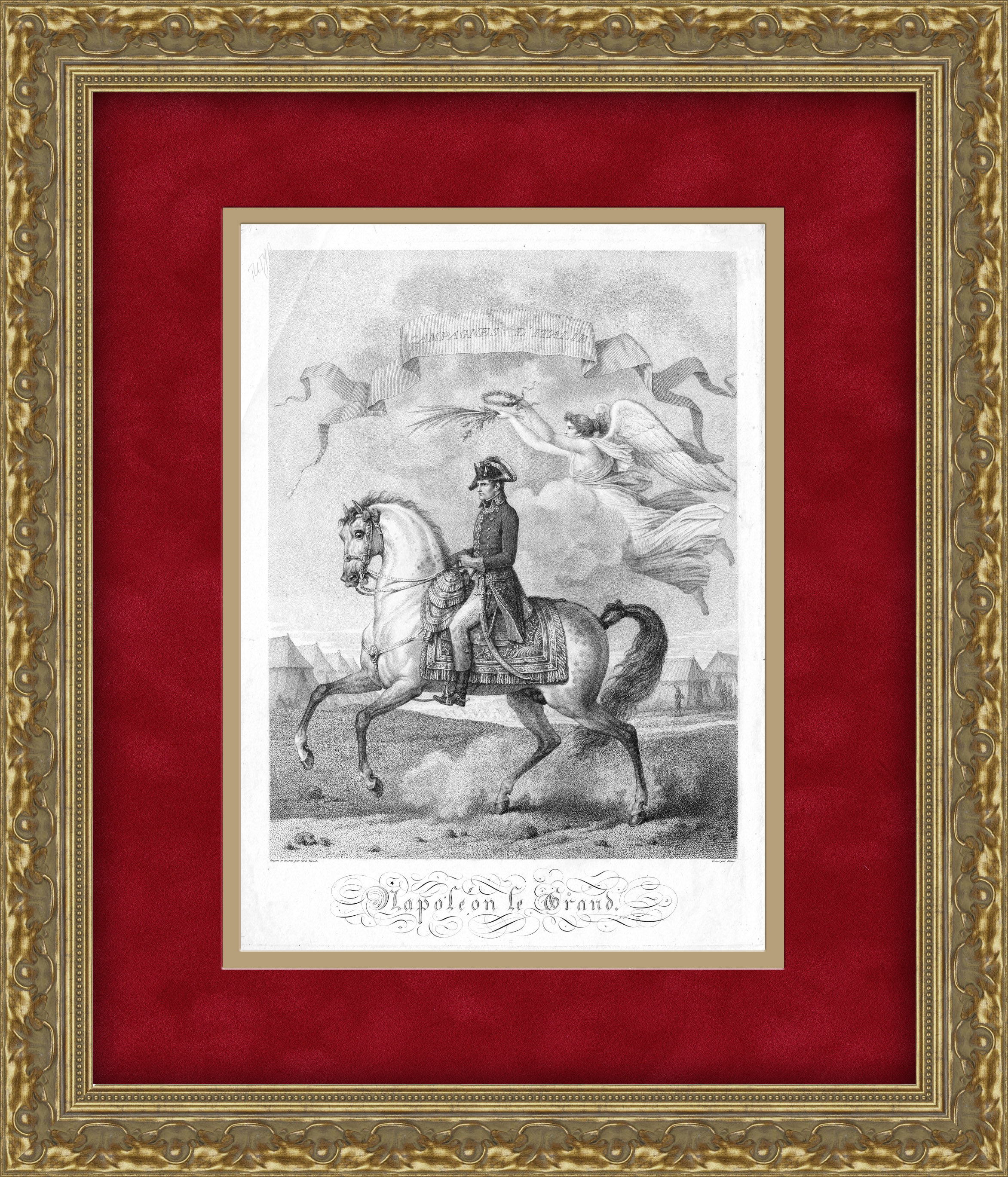 Наполеон I Бонапарт. Редкая большая гравюра 1806 года Наполеон I Бонапарт. Редкая большая гравюра 1806 года