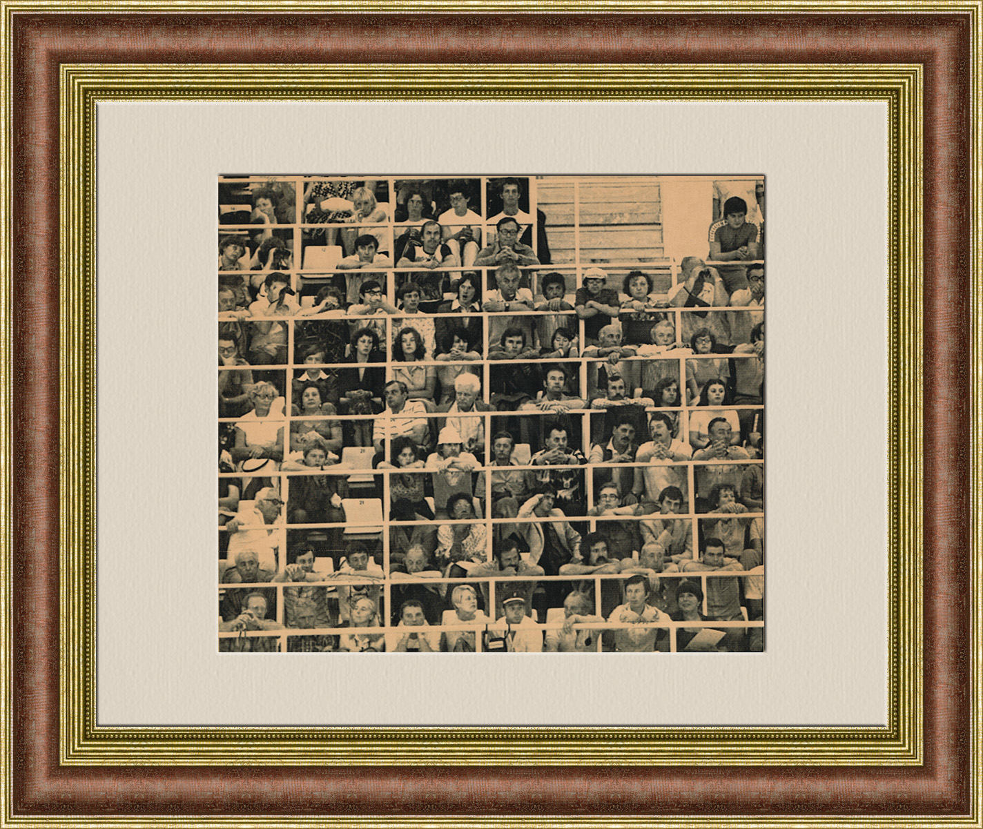 Олимпиада-80, зрители на состязании по плаванию. Архивное фото Олимпиада-80, зрители на состязании по плаванию. Архивное фото