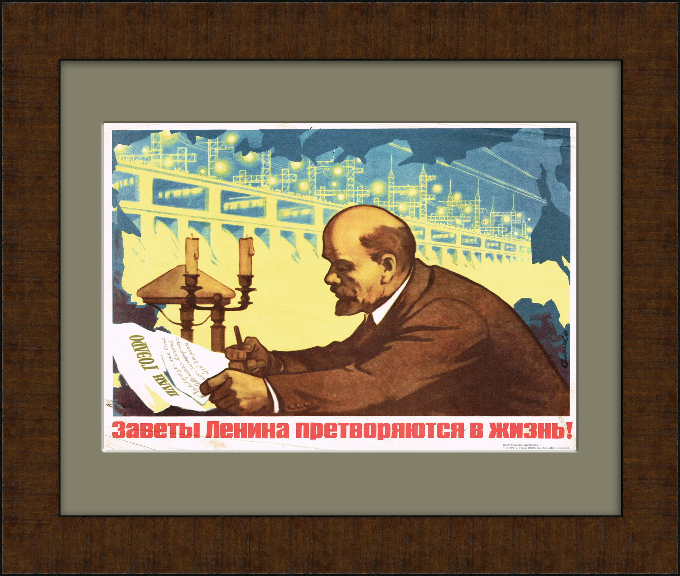 Электрификация всей страны! Советский плакат Электрификация всей страны! Советский плакат