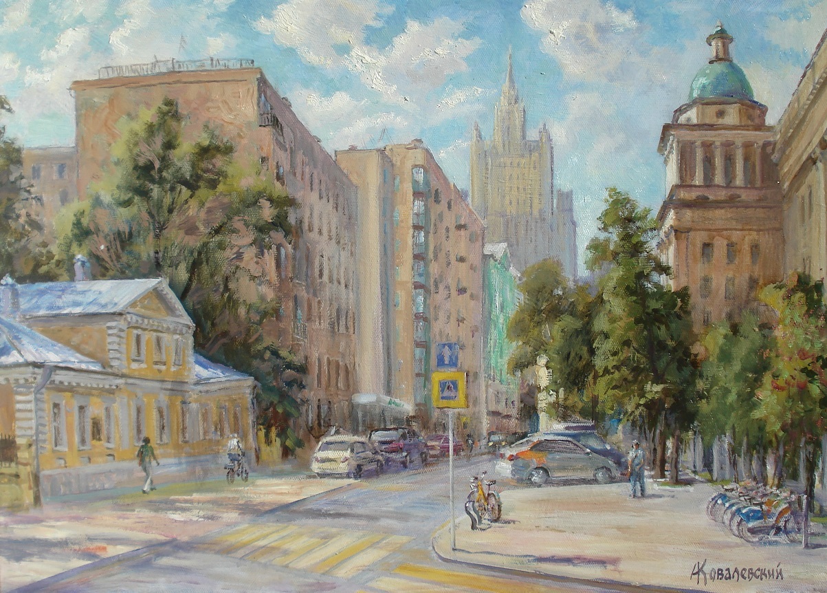 Москва. Лето. Сивцев Вражек. Музей А.И.Герцена Москва. Лето. Сивцев Вражек. Музей А.И.Герцена