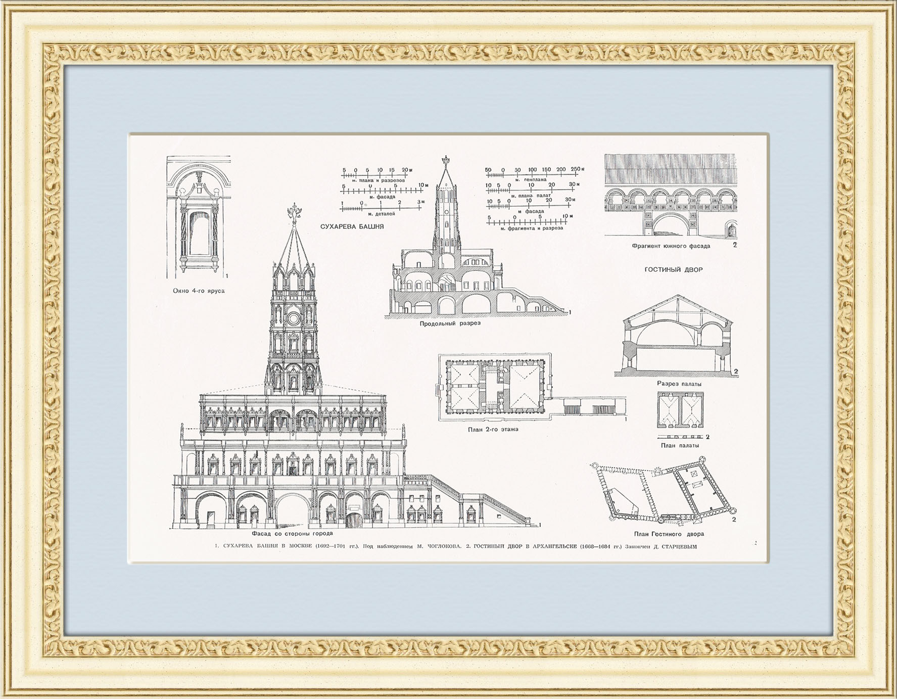 Русское зодчество: Сухарева башня в Москве и Гостиный Двор в Архангельске Русское зодчество: Сухарева башня в Москве и Гостиный Двор в Архангельске
