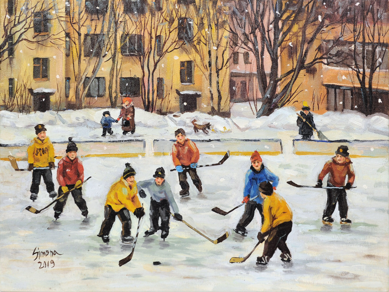 Шайбу! Шайбу! Авторская живопись Шайбу! Шайбу! Авторская живопись