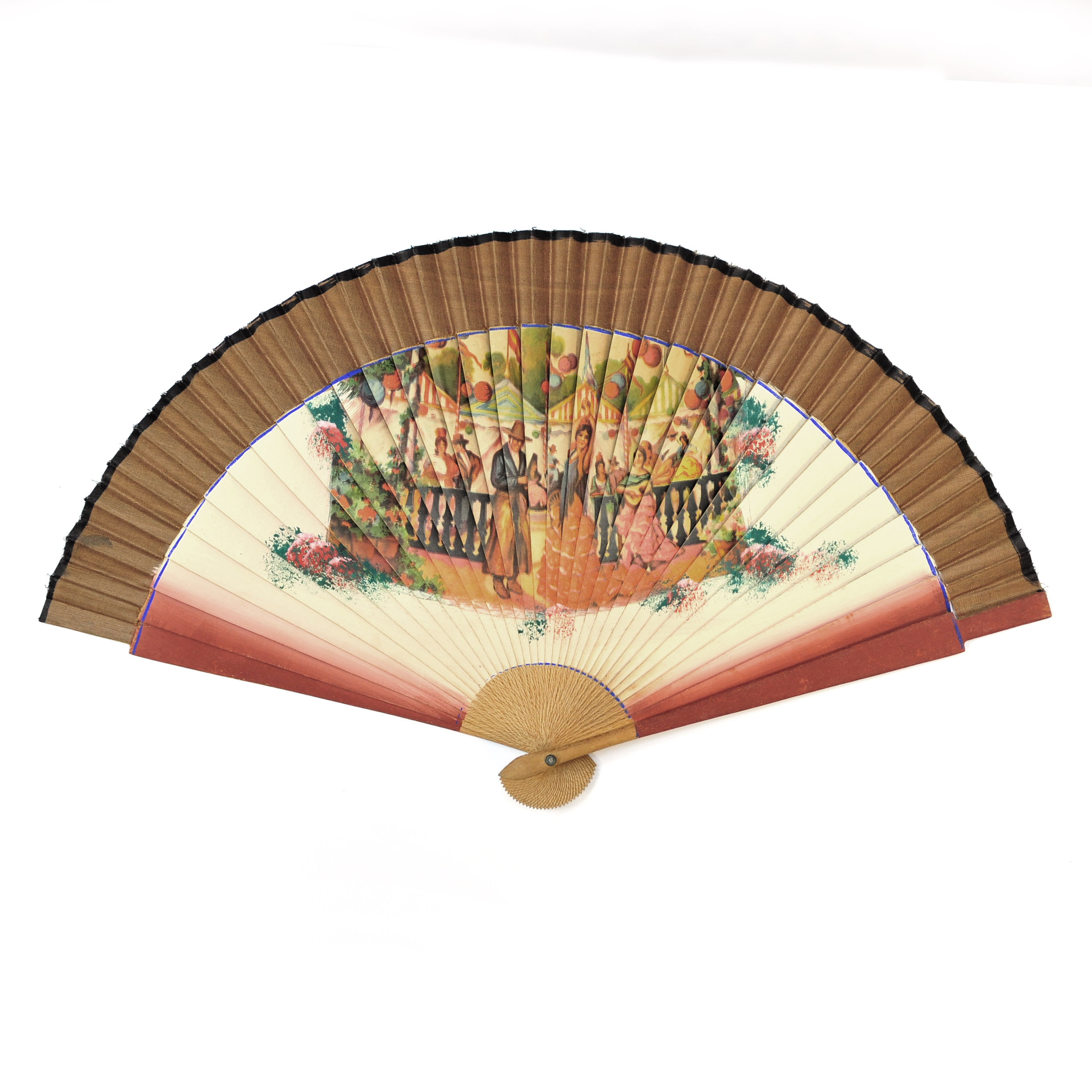 Винтажный испанский веер Фламенко,1957 г. Винтажный испанский веер Фламенко,1957 г.