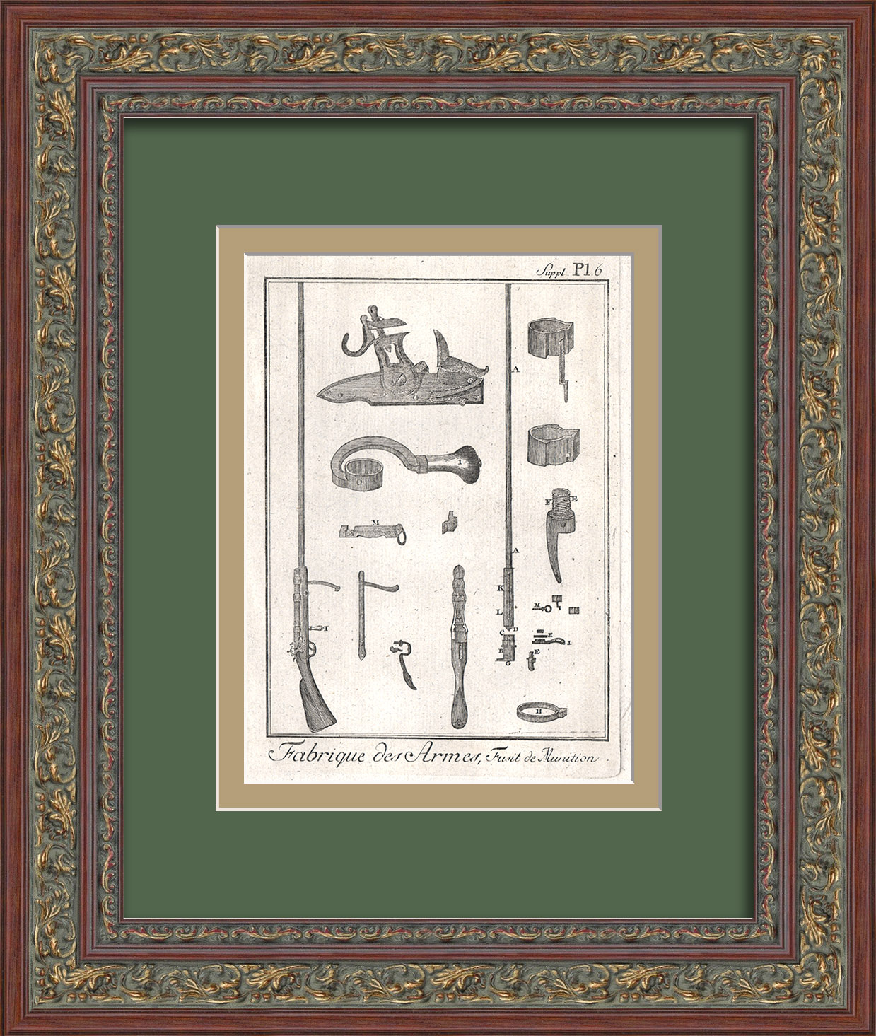 Мушкет Венсена. Военное оружие эпохи Просвещения, уникальная гравюра 18 века Мушкет Венсена. Военное оружие эпохи Просвещения, уникальная гравюра 18 века