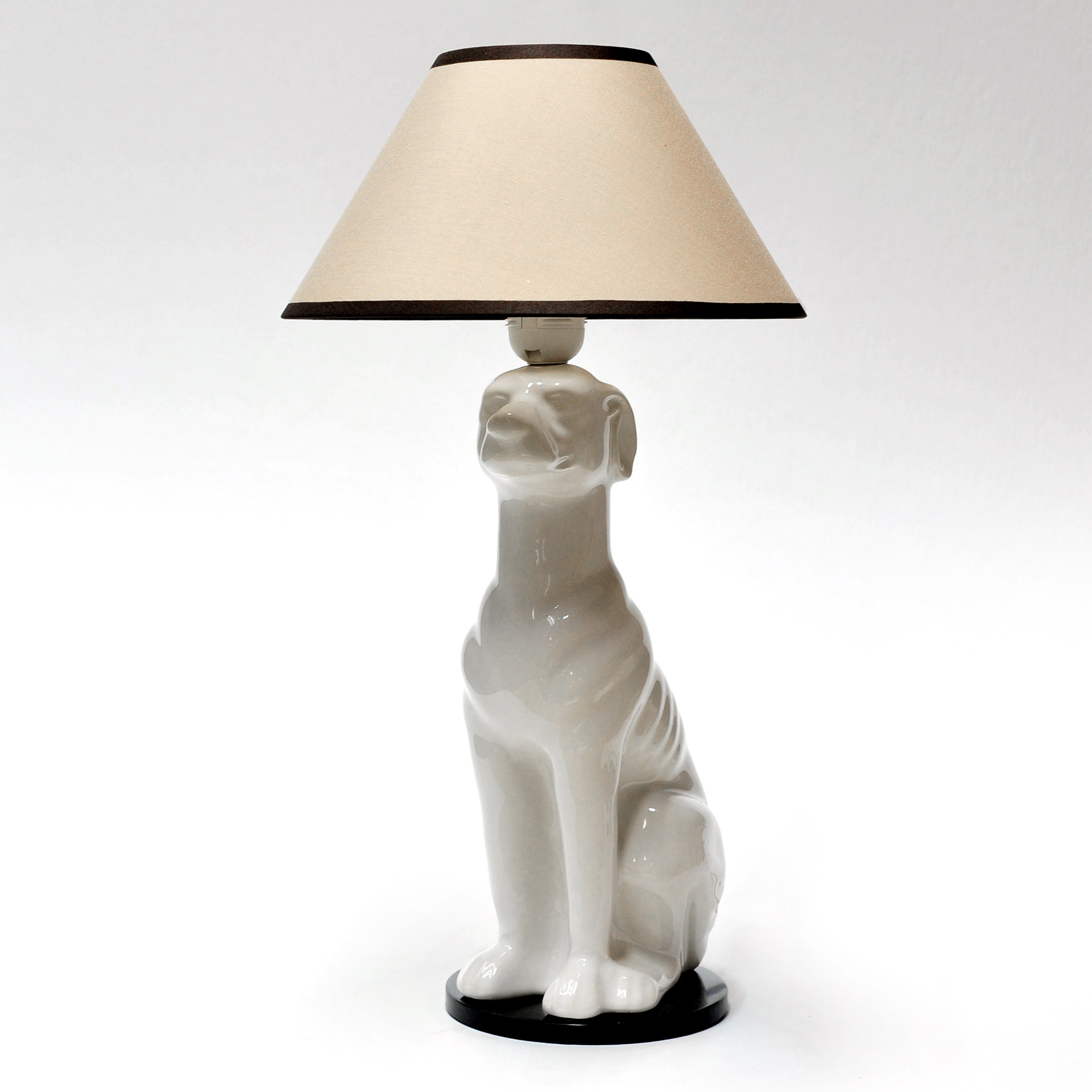 Собака в стиле ардеко, изящная лампа